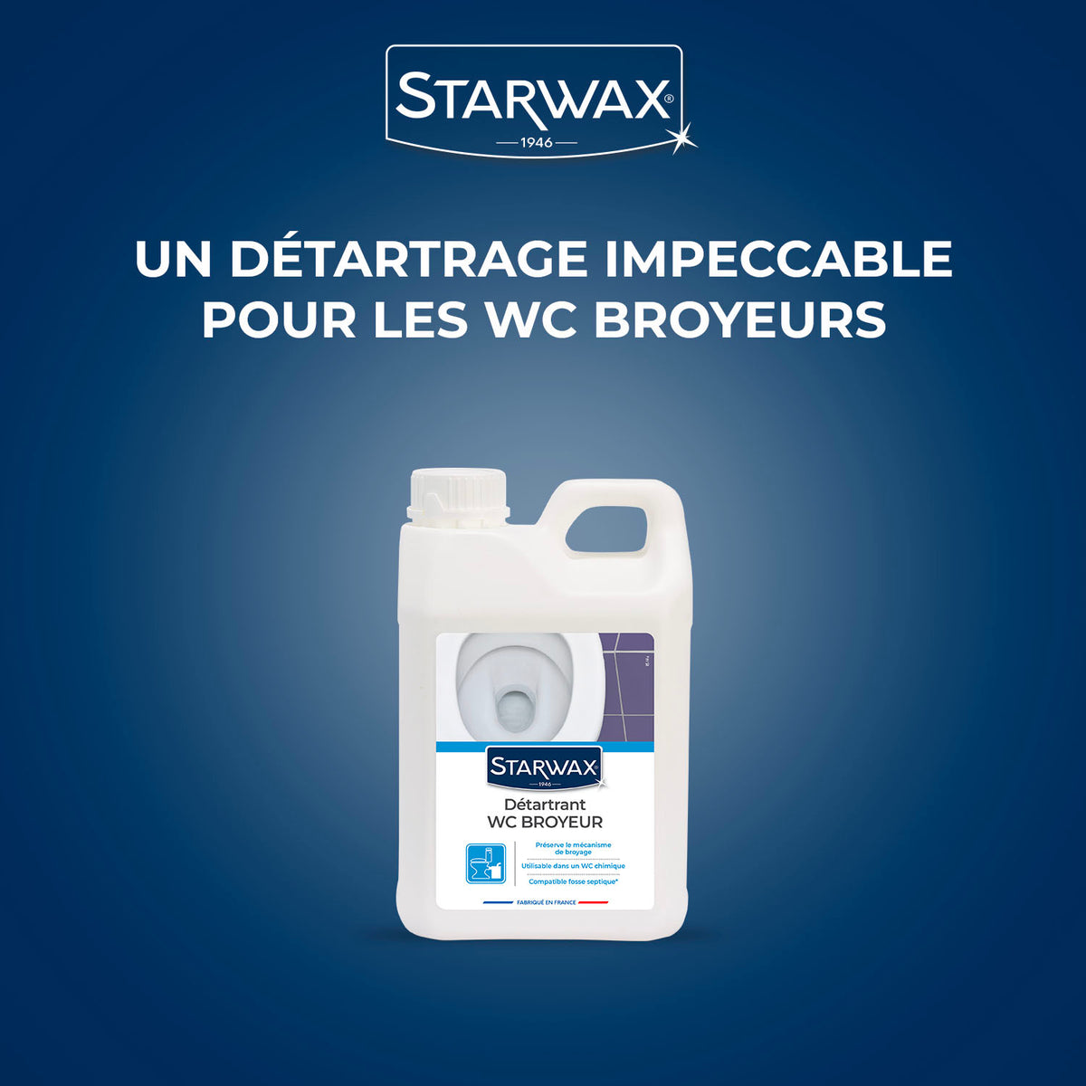 STARWAX - Détartrant pour WC broyeurs
2L
