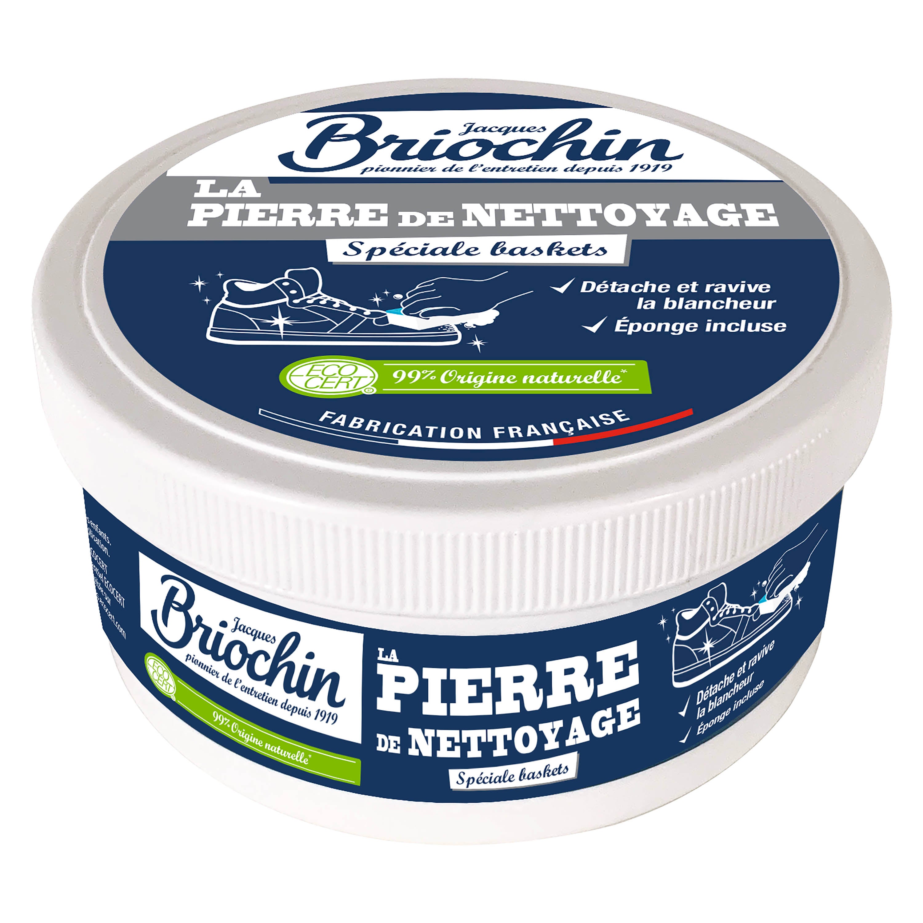 JACQUES BRIOCHIN - Pierre blanche spéciale baskets 200g Sans parfum
