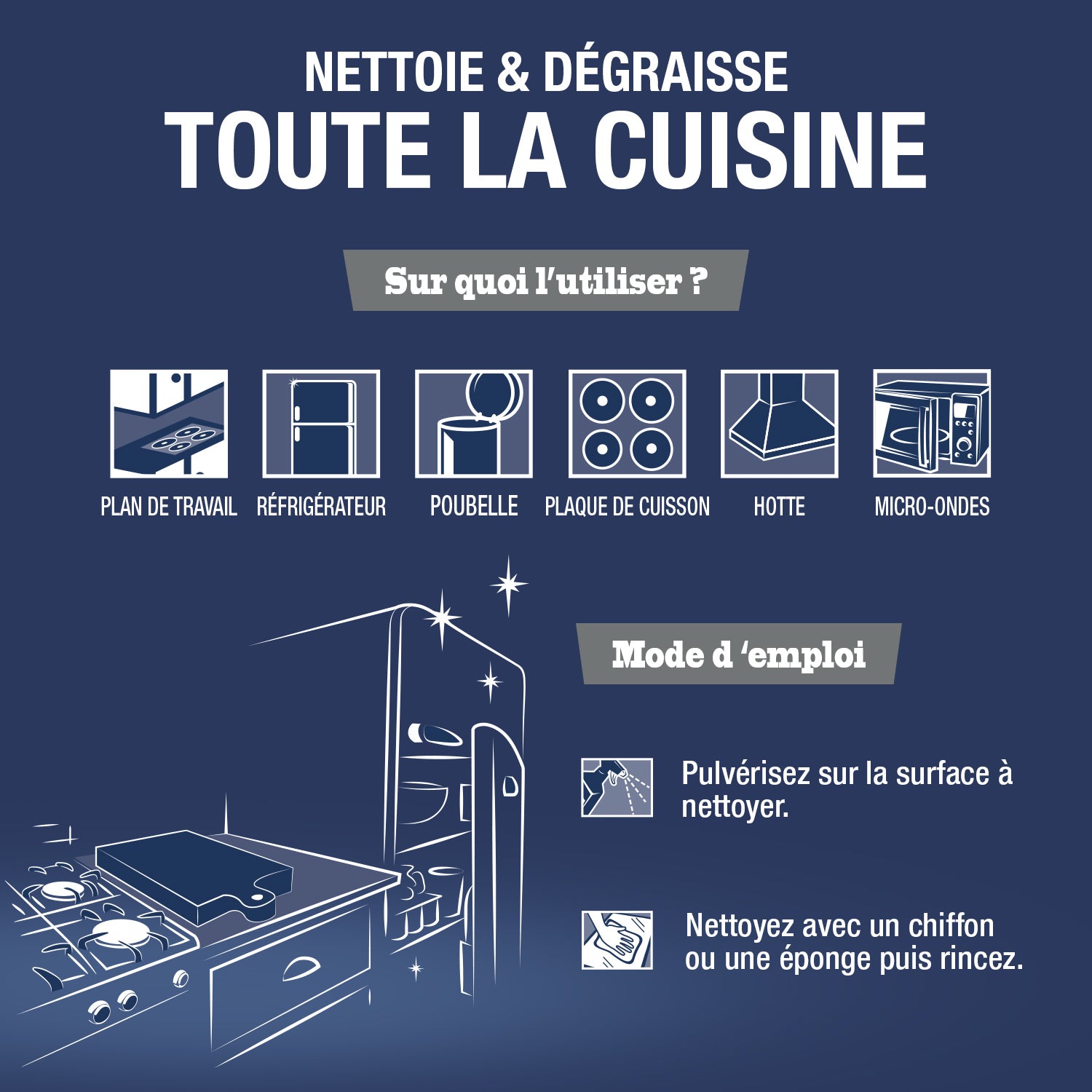 JACQUES BRIOCHIN - Le Nettoie-tout Cuisine 750ml Citron / Cyprès