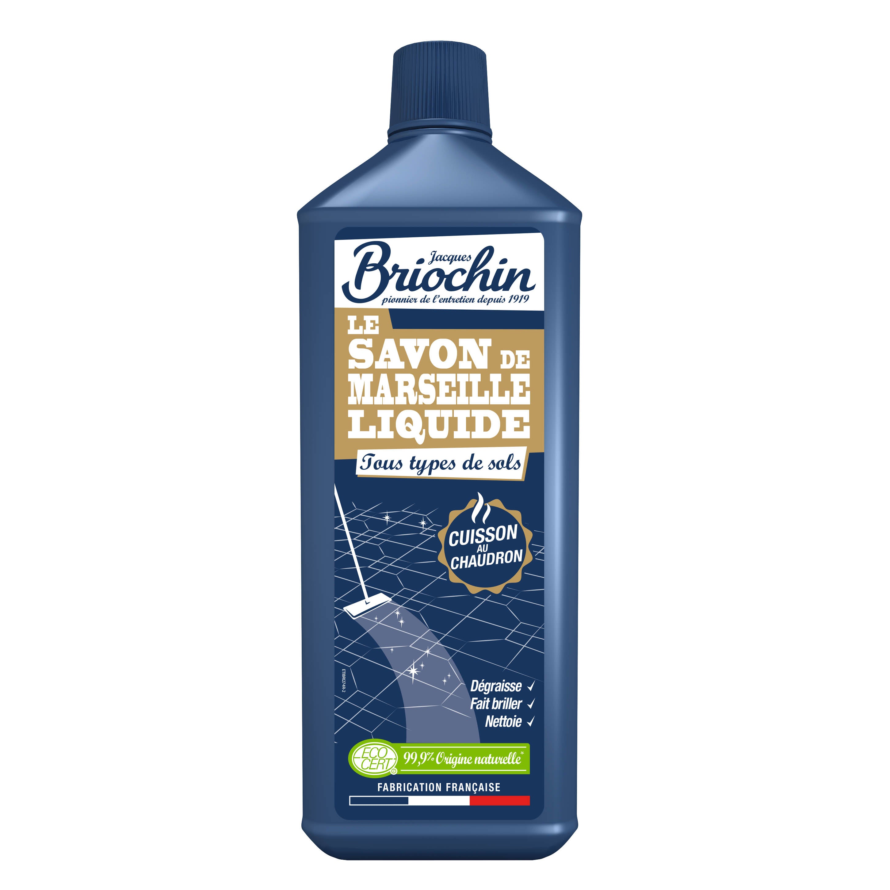JACQUES BRIOCHIN - Savon de Marseille liquide 1L Fleurs blanches