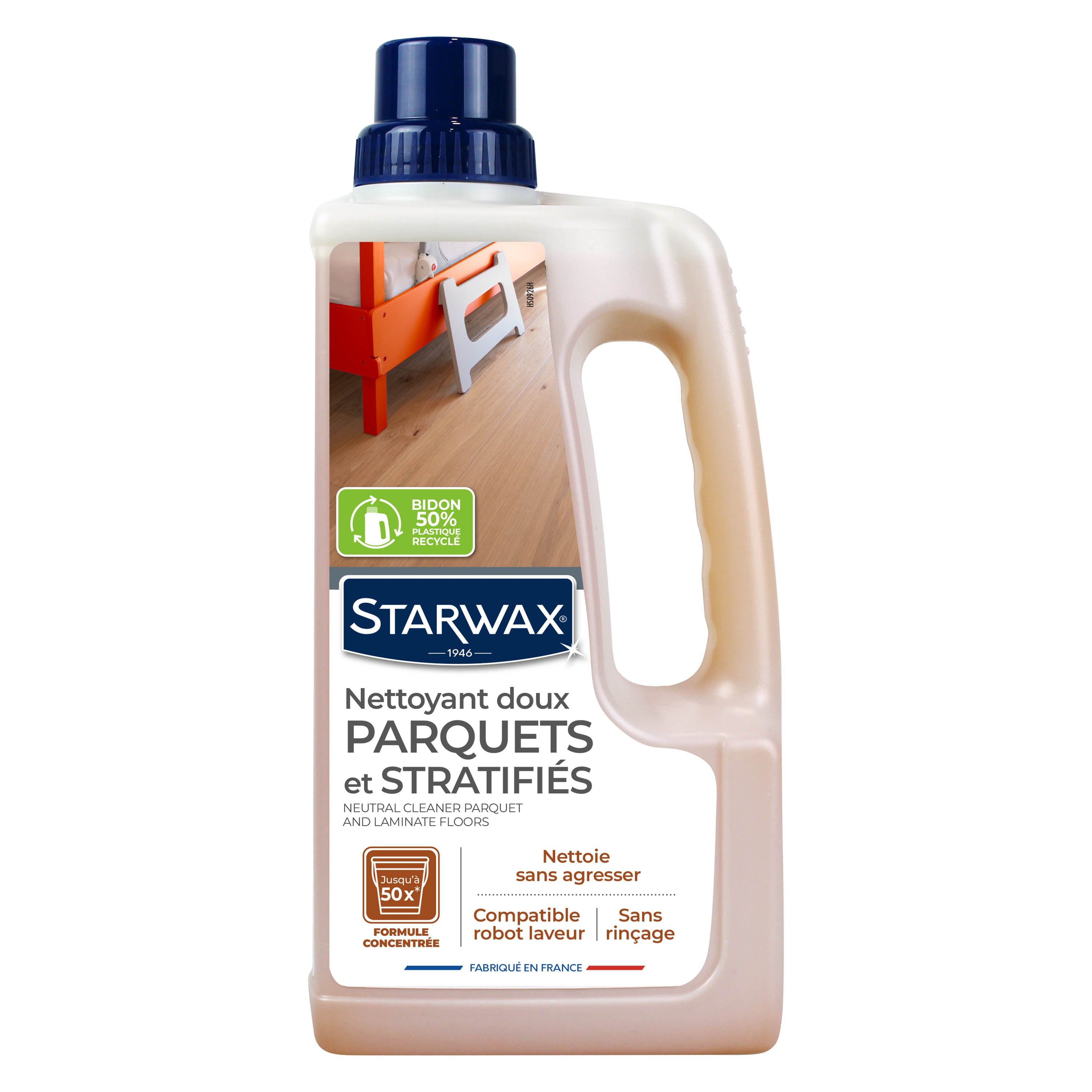 STARWAX - Nettoyant doux pour parquets et sols stratifiés
1L
