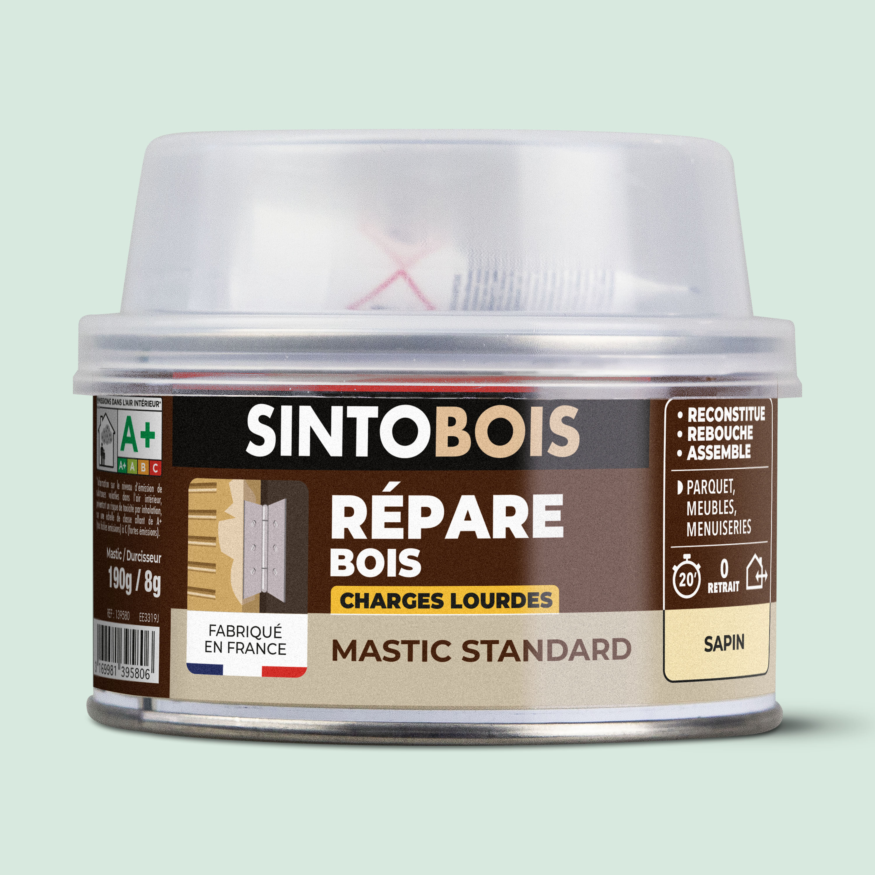 SINTO - Reconstitue bois charges lourdes 170ml Chêne