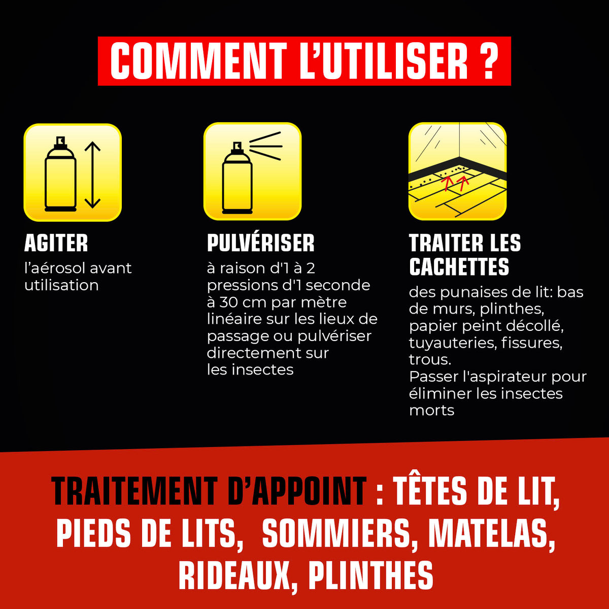 K.PRO - Aérosol foudroyant punaises de lit
400ml