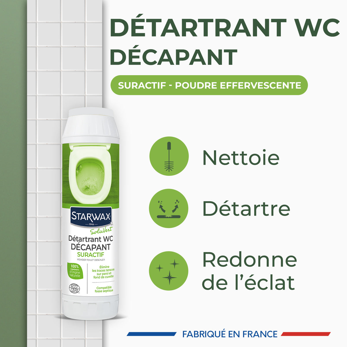 Détartrant WC décapant suractif