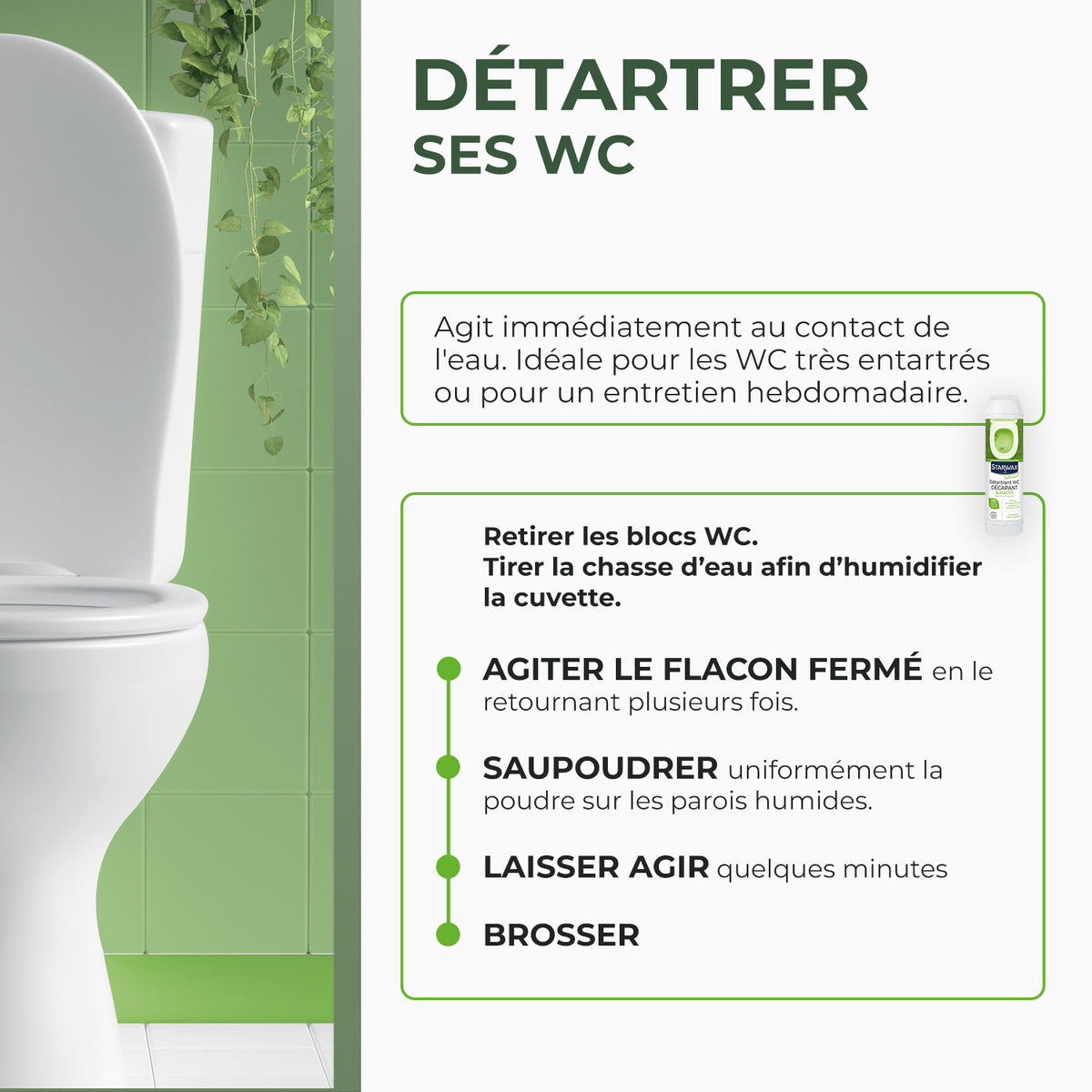 Détartrant WC décapant suractif