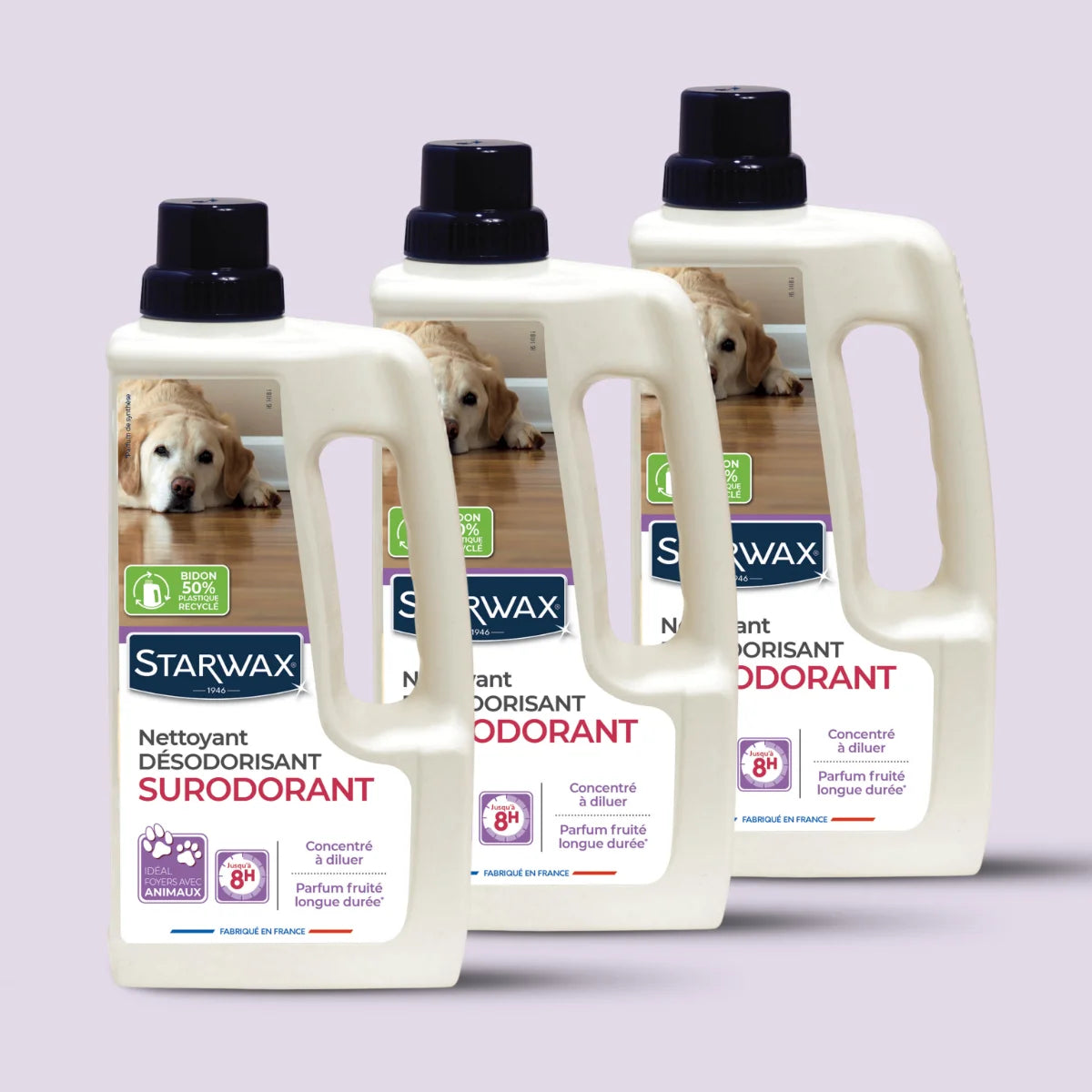 Lot de 3 Nettoyant désodorisant surodorant