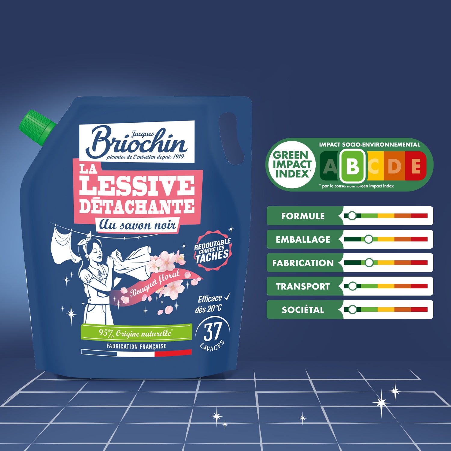 Recharge Ma lessive au savon noir - Détachante