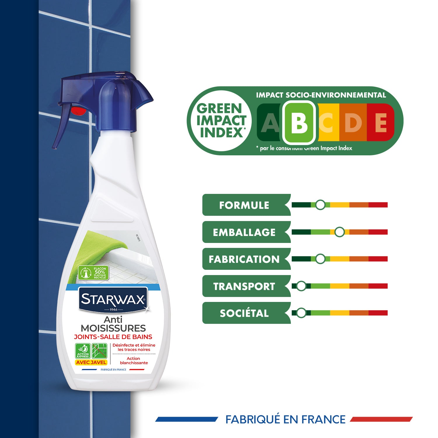 Anti-moisissures pour joints et salle de bains