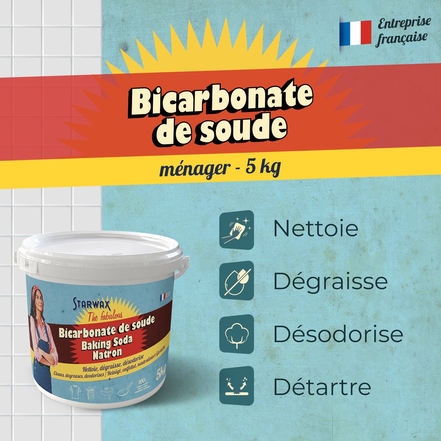 STARWAX FABULOUS - Bicarbonate de soude 500g