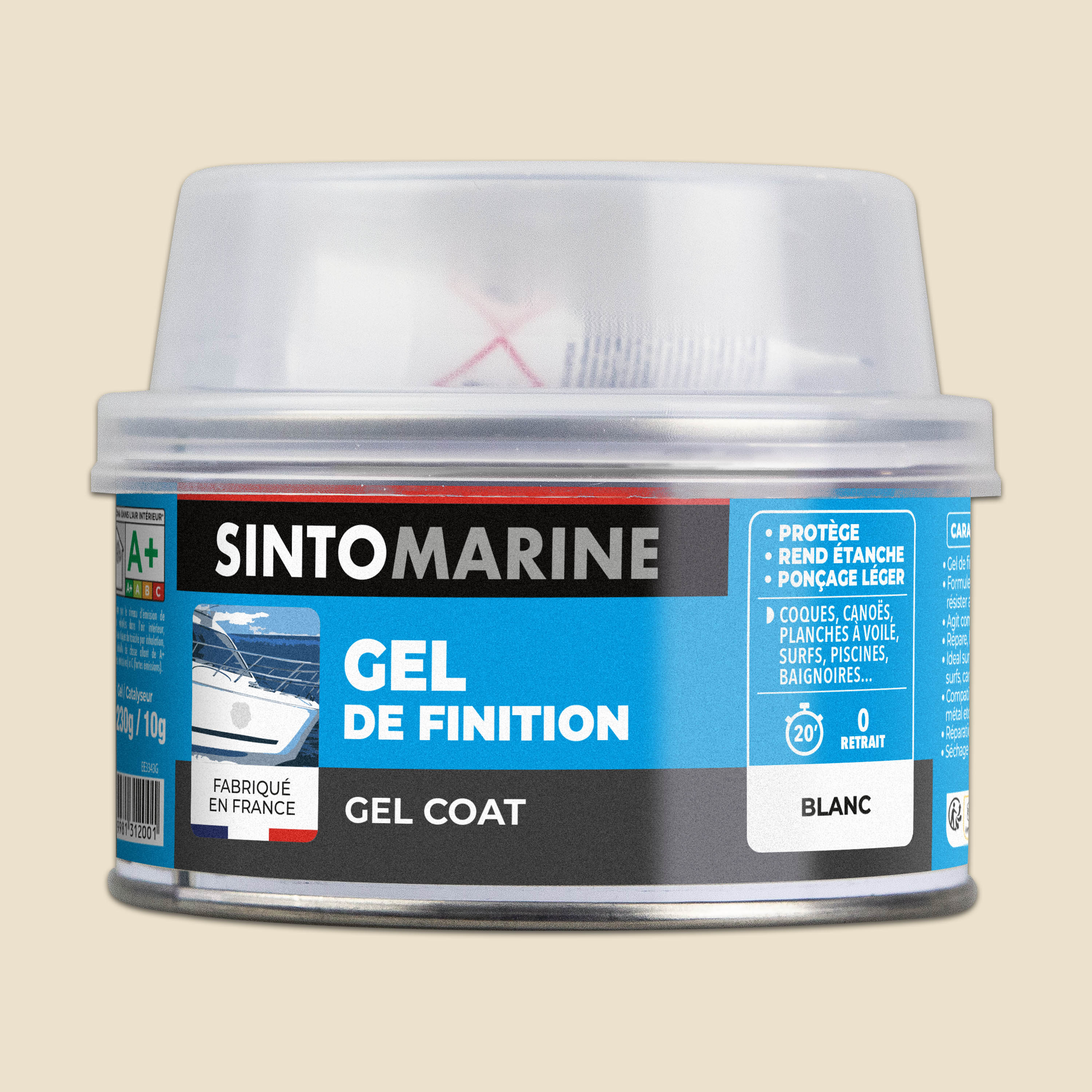 SINTO - Gel coat 230g Blanc