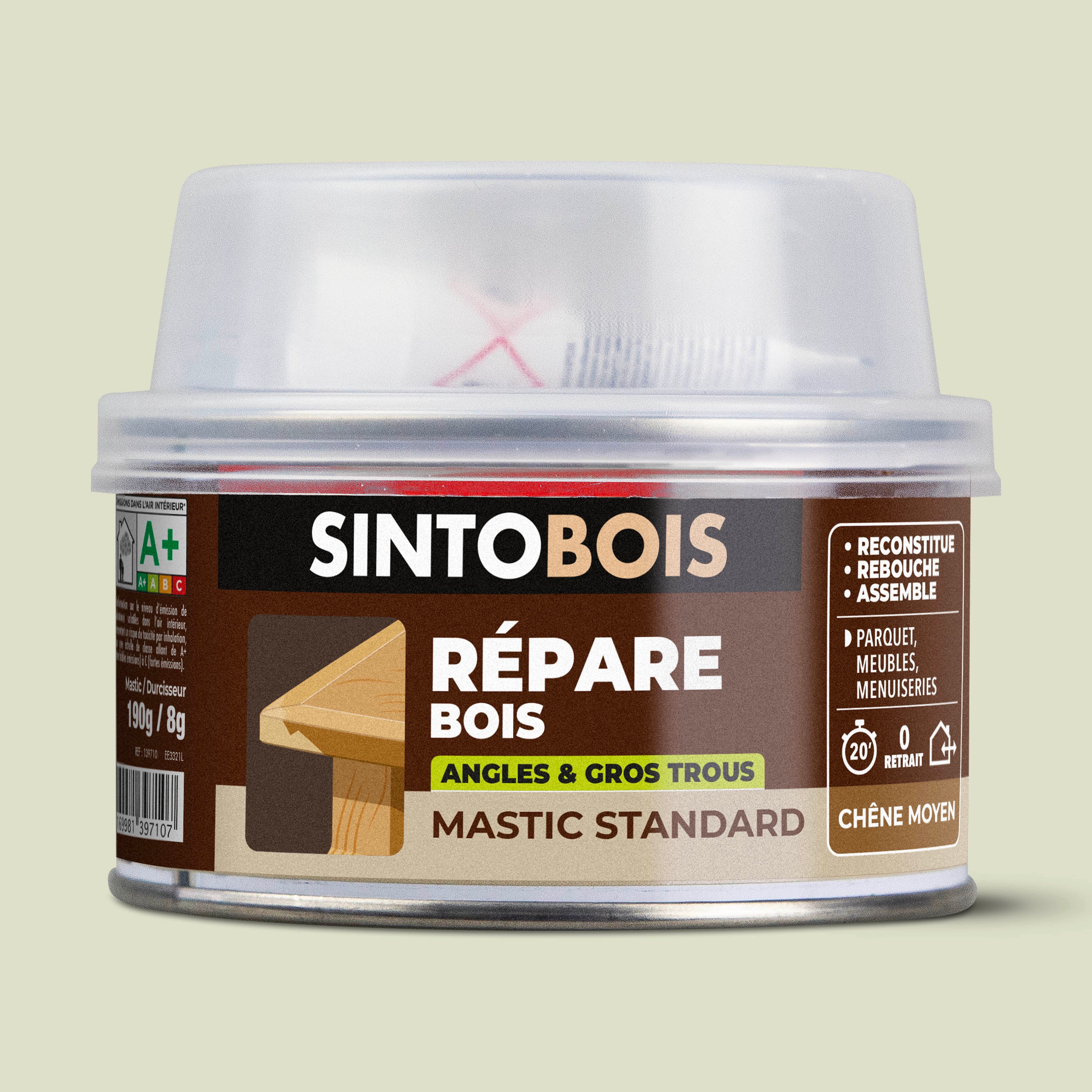 SINTO - Reconstitue angles et gros trous 500ml Chêne