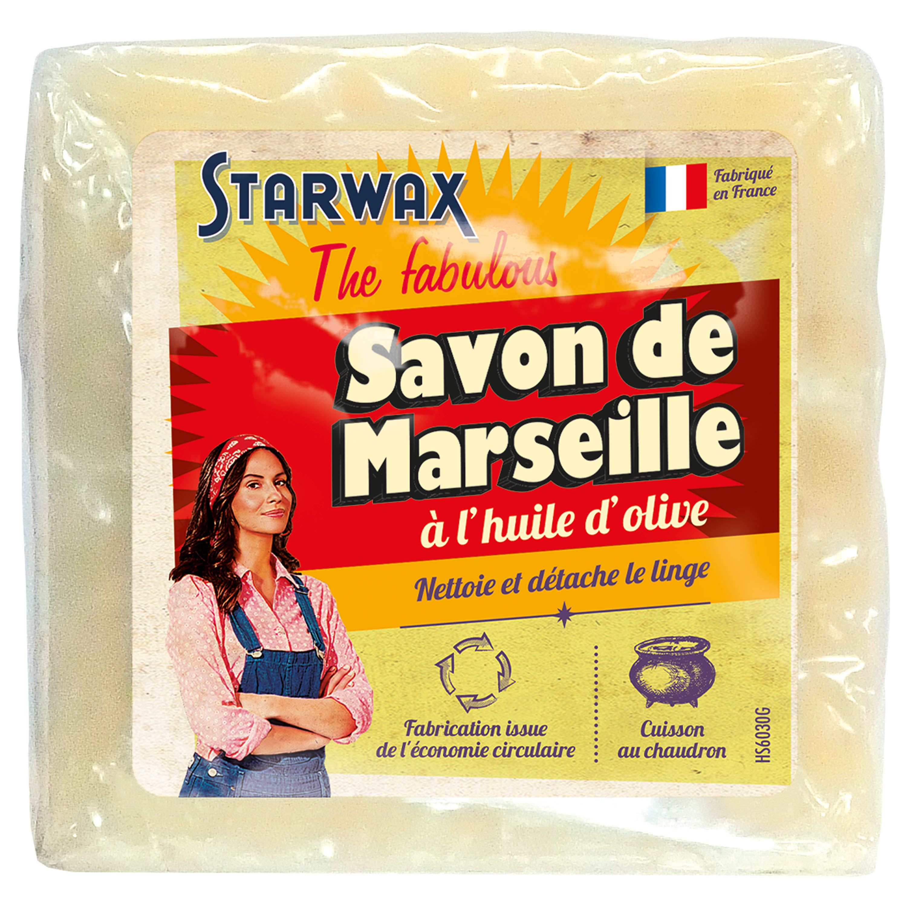 STARWAX FABULOUS - Savon de Marseille à l'huile d'olive 300g