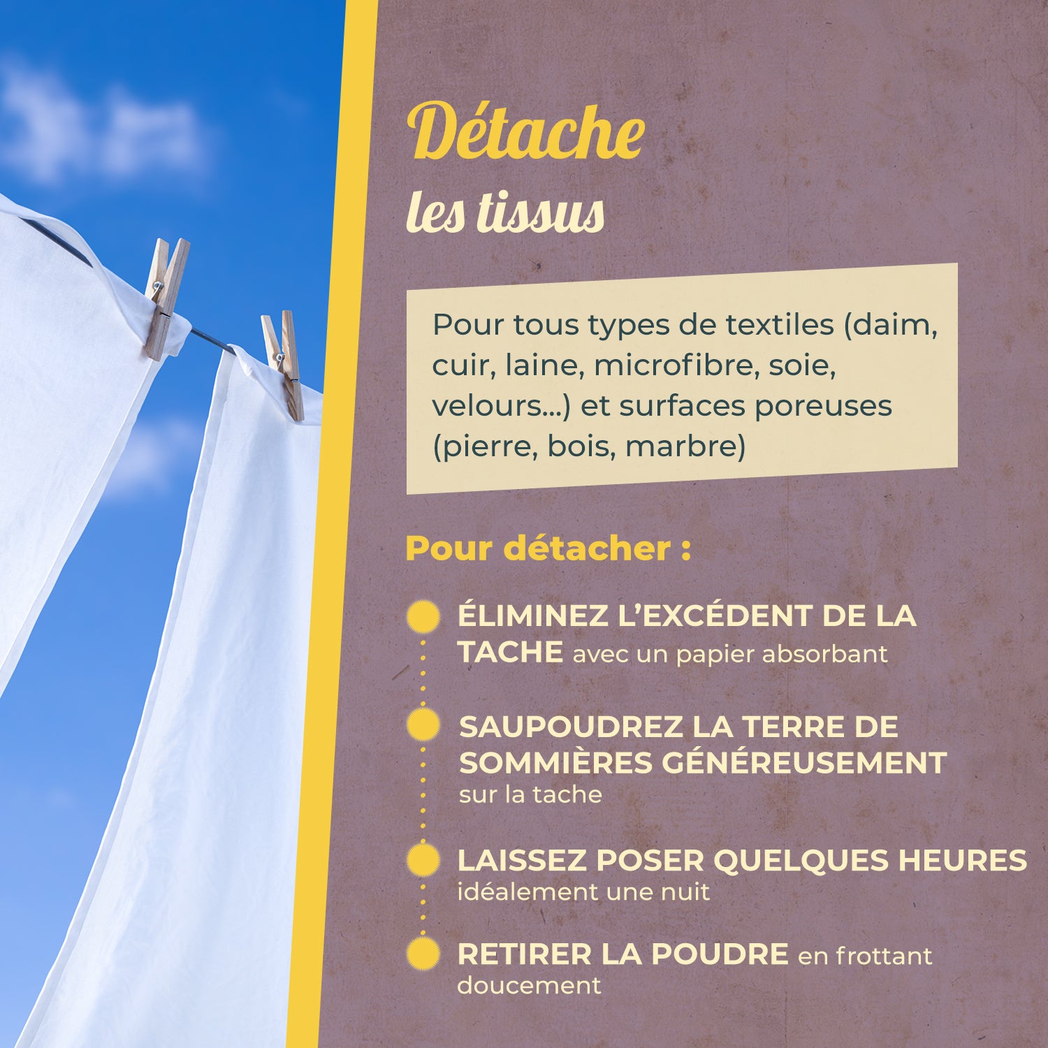 STARWAX FABULOUS - Détachant textiles - Terre de sommières 200g