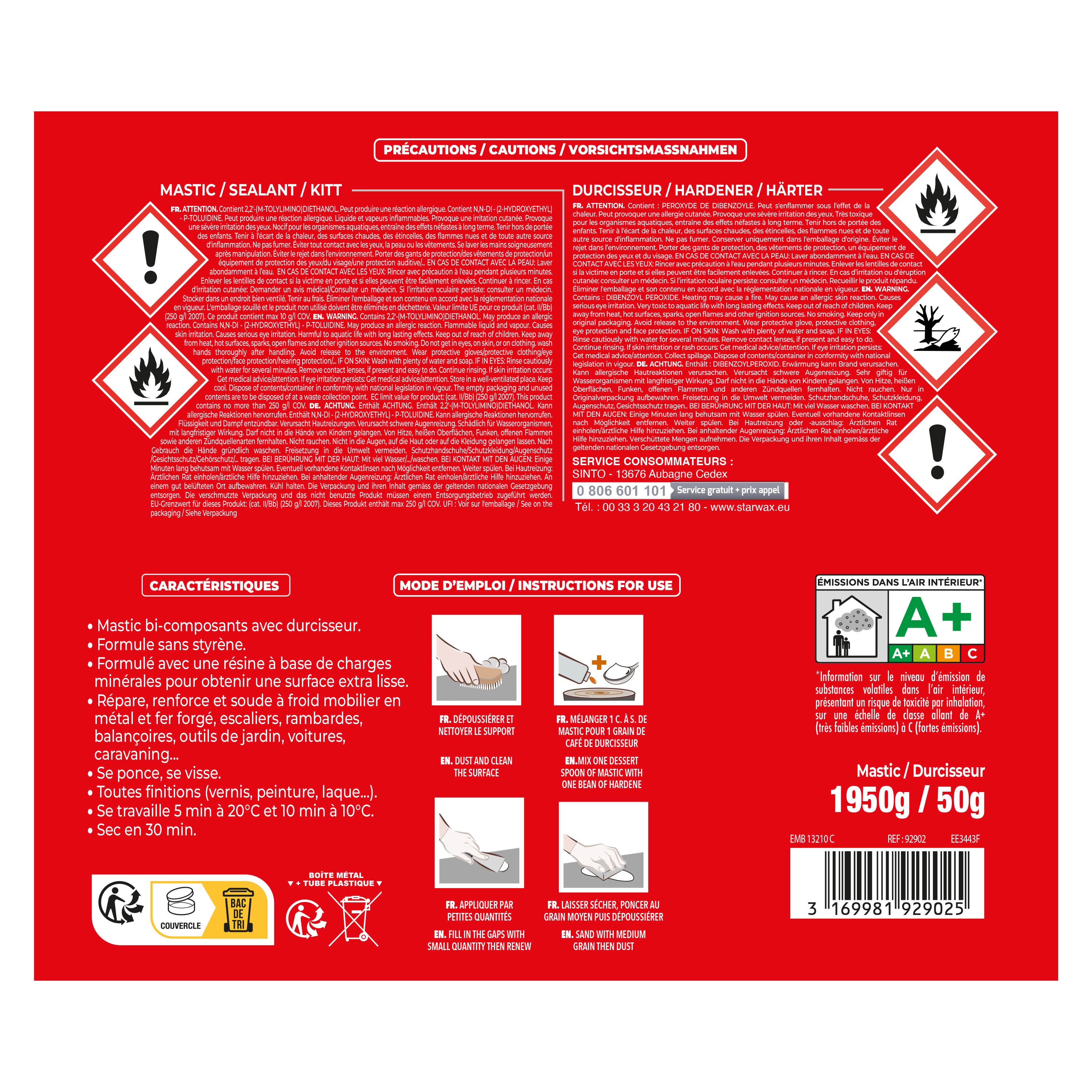 SINTO - MASTIC UNIVERSEL 1,95kg