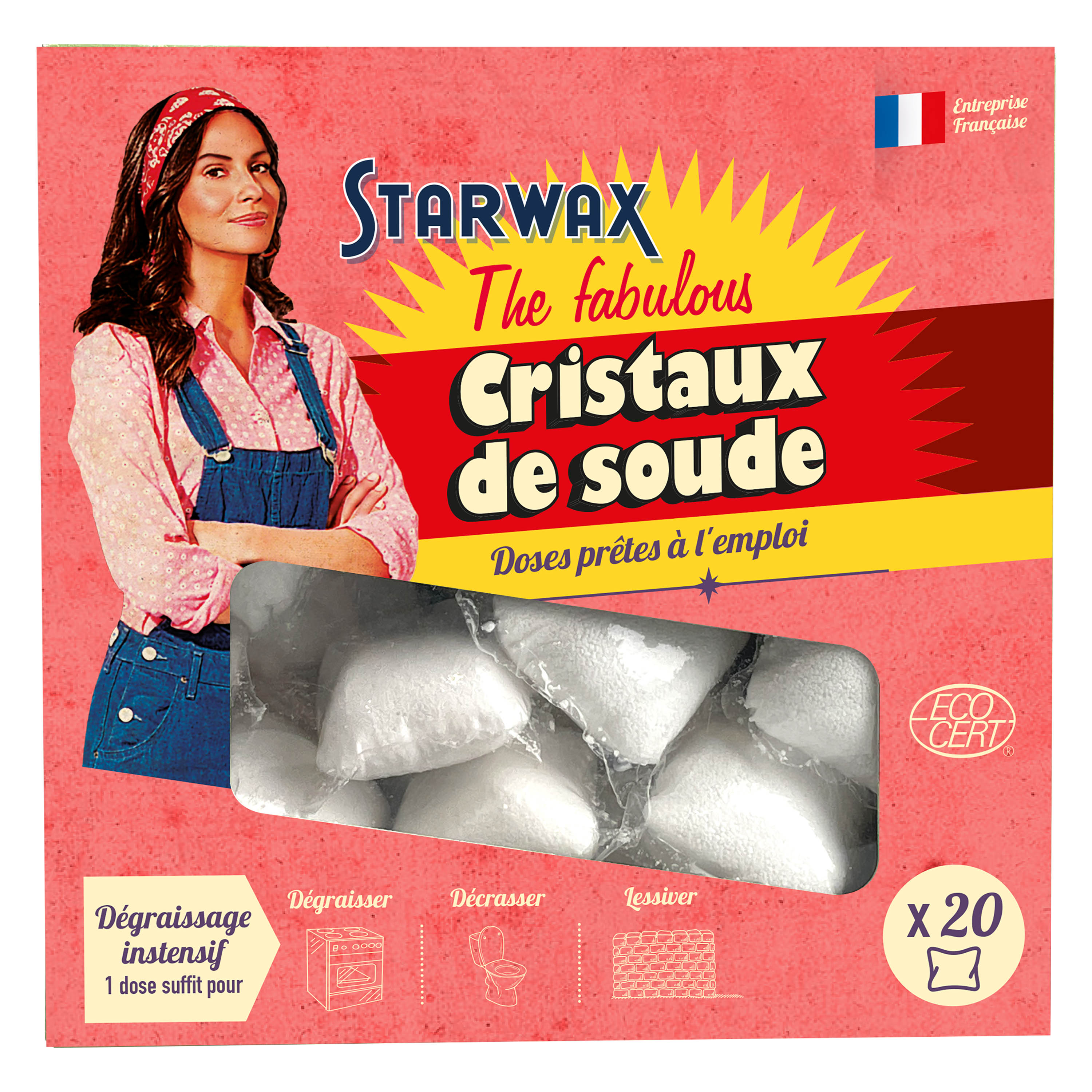 STARWAX FABULOUS - Cristaux de soude en doses prêtes à l'emploi 20 doses
