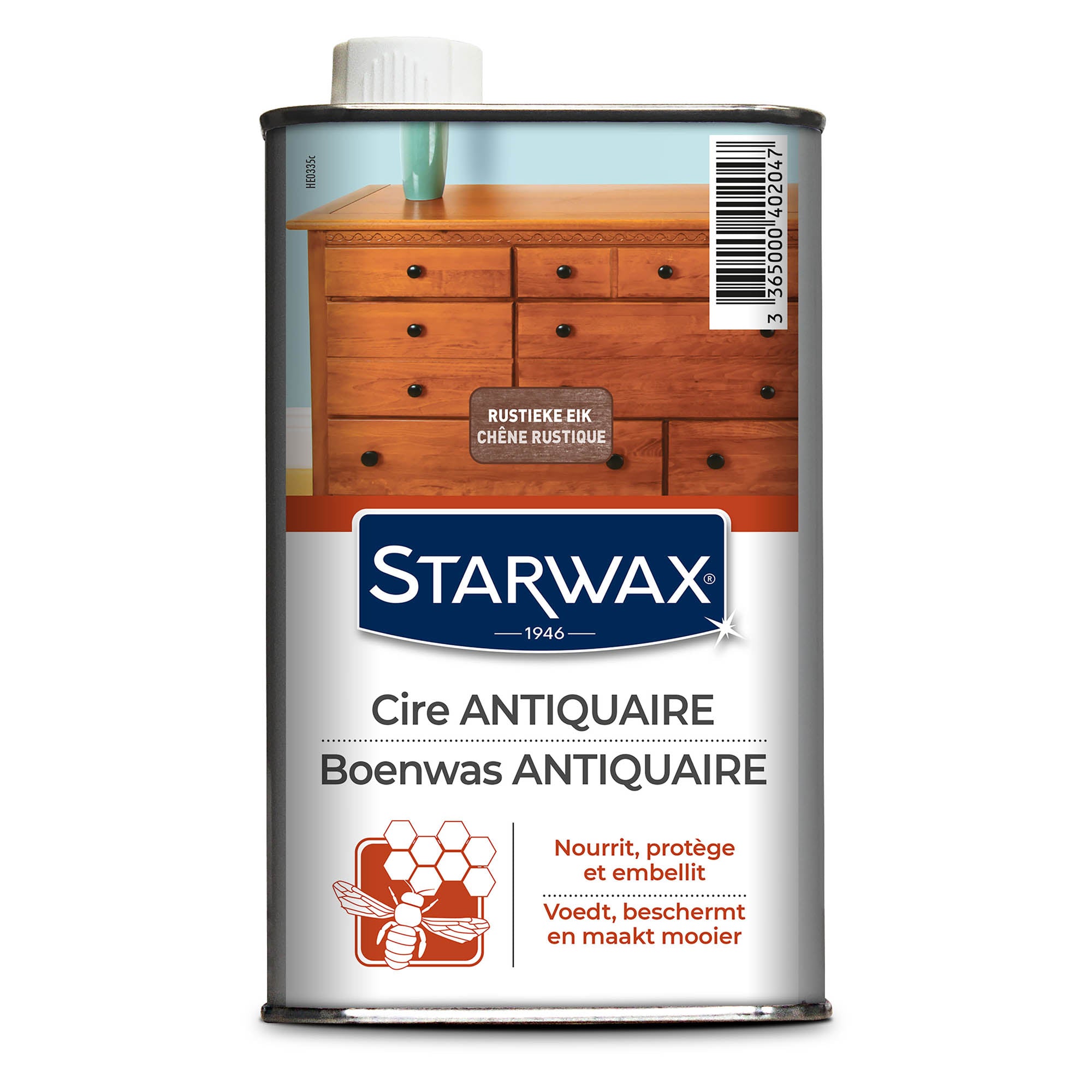 STARWAX - Cire antiquaire liquide pour bois cirés 500ml Incolore