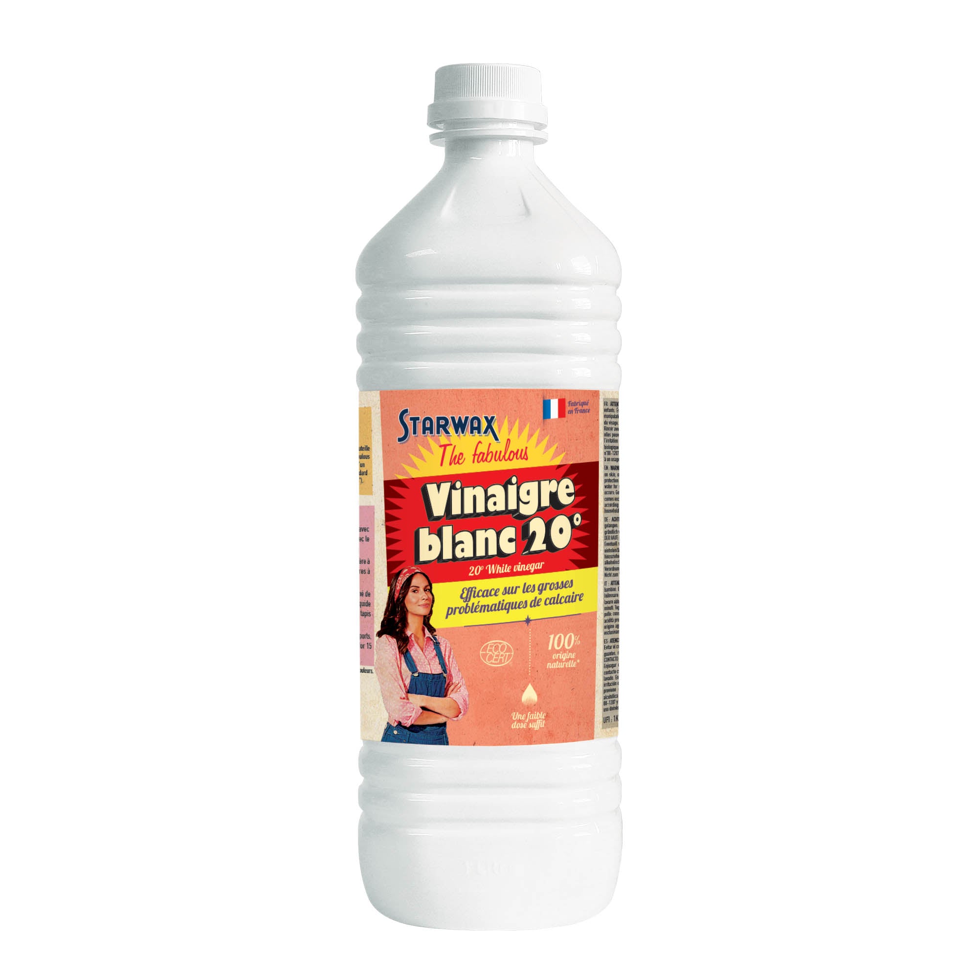 STARWAX FABULOUS - Vinaigre blanc ménager 20° 1L