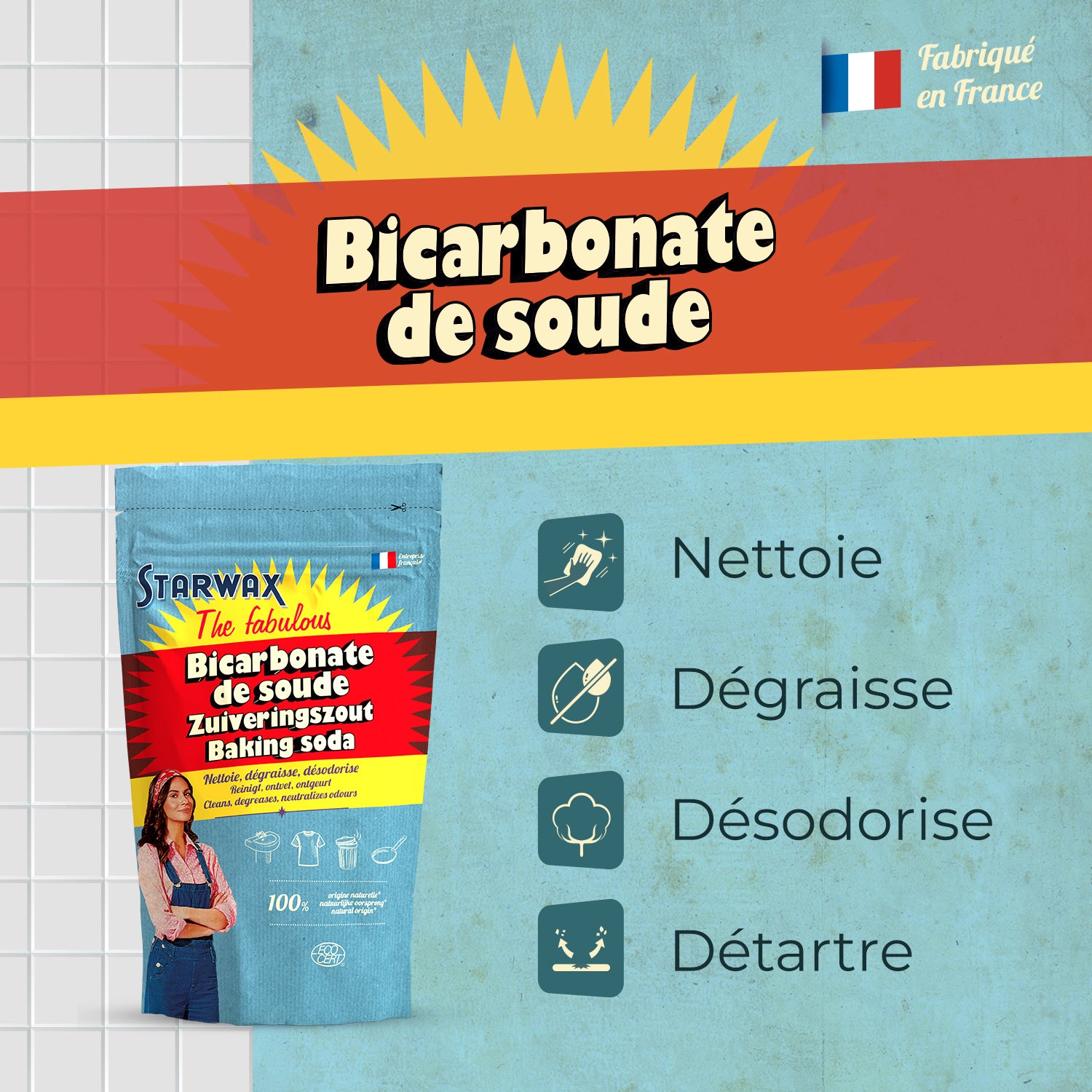 STARWAX FABULOUS - Bicarbonate de soude 500g