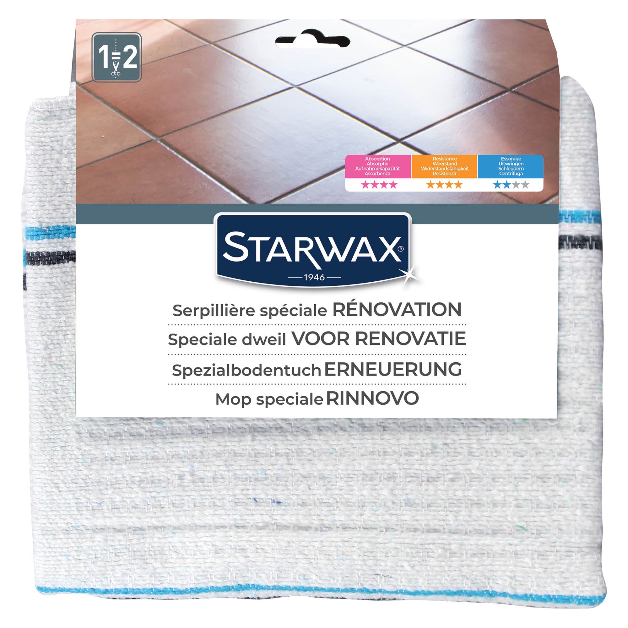 STARWAX - Serpillière spéciale rénovation X1