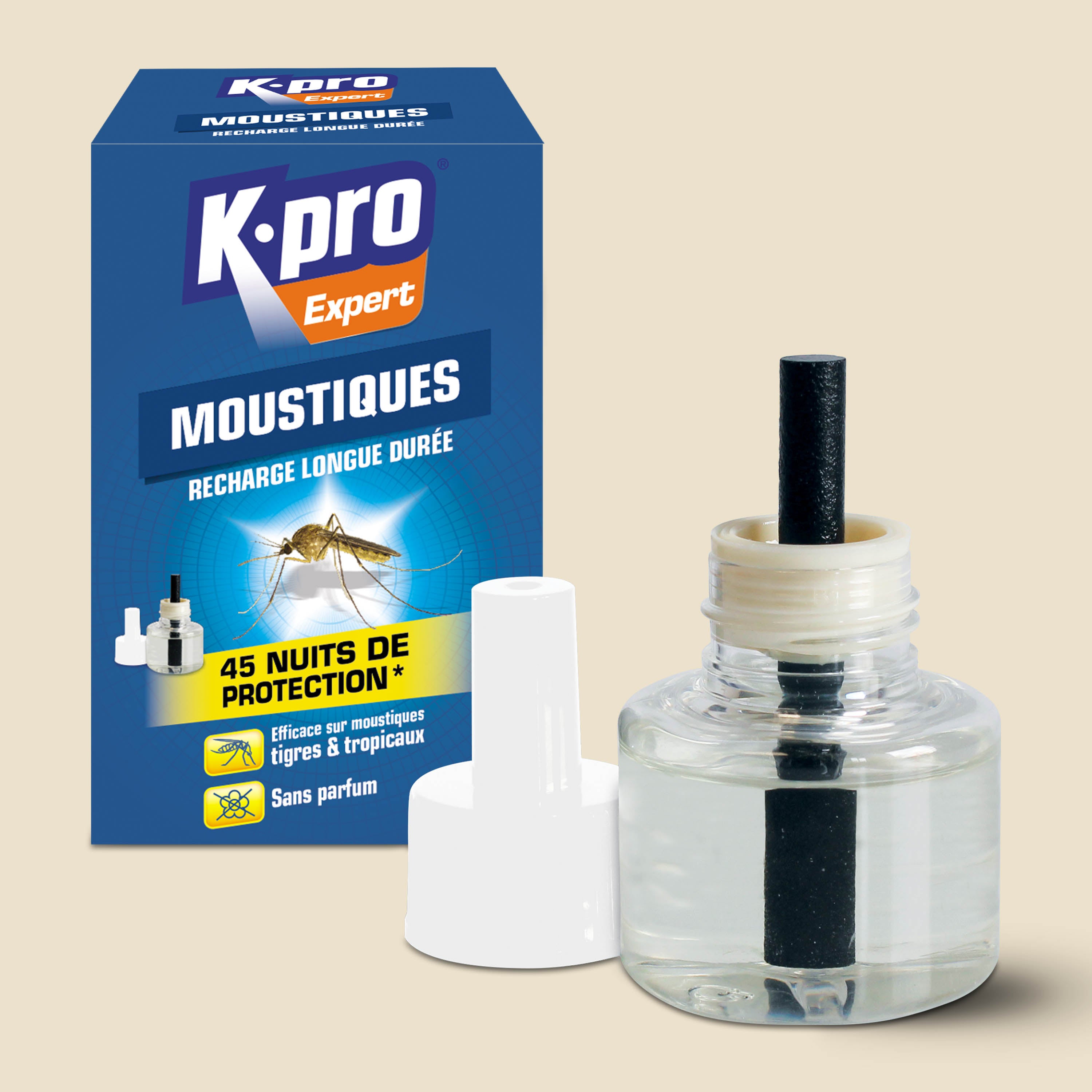 K.PRO - Recharge pour diffuseur électrique anti-moustiques
 X1