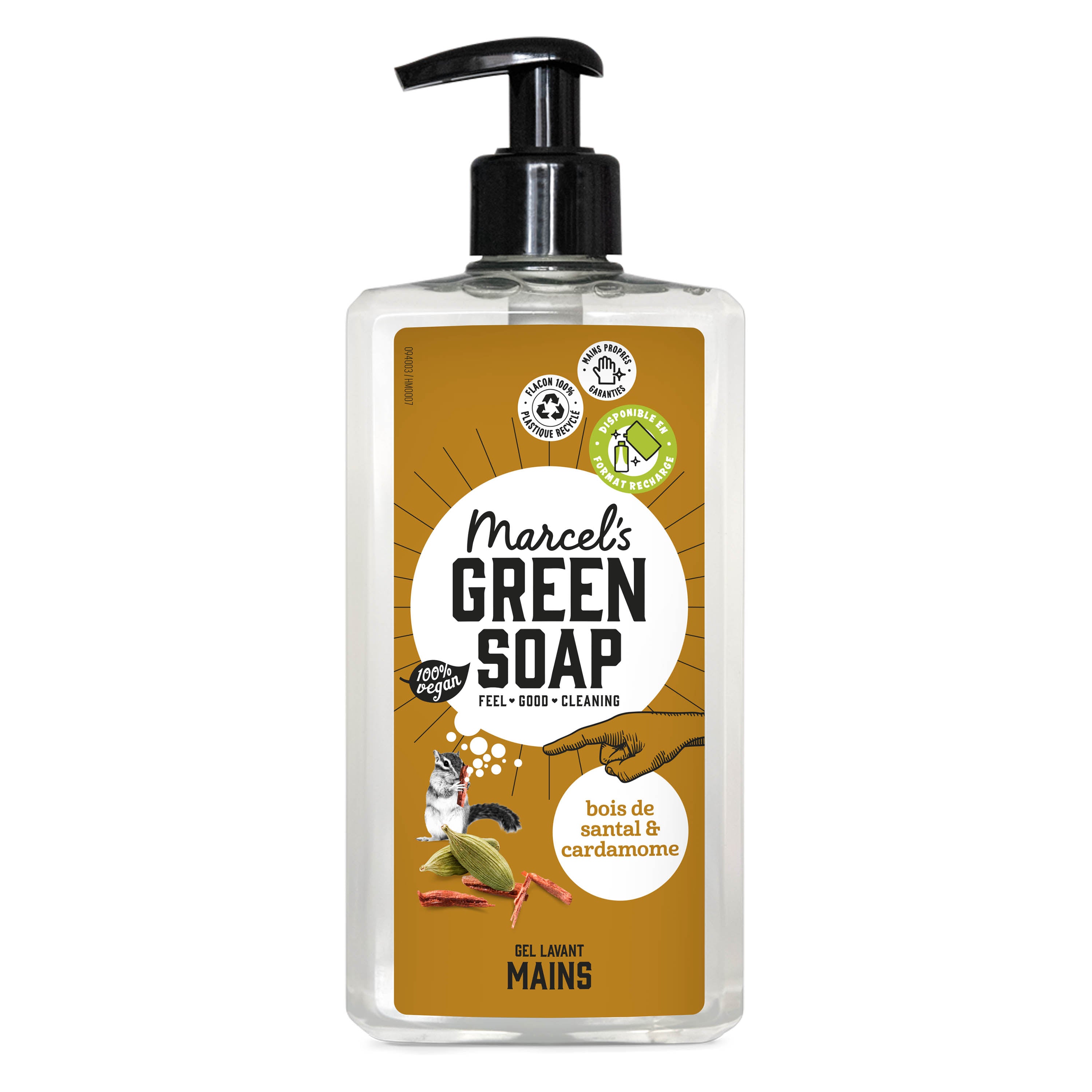 MARCEL'S GREEN SOAP - Le Gel Lavant Mains Bois de santal & Cardamome 250ml Bois de santal & Cardamome