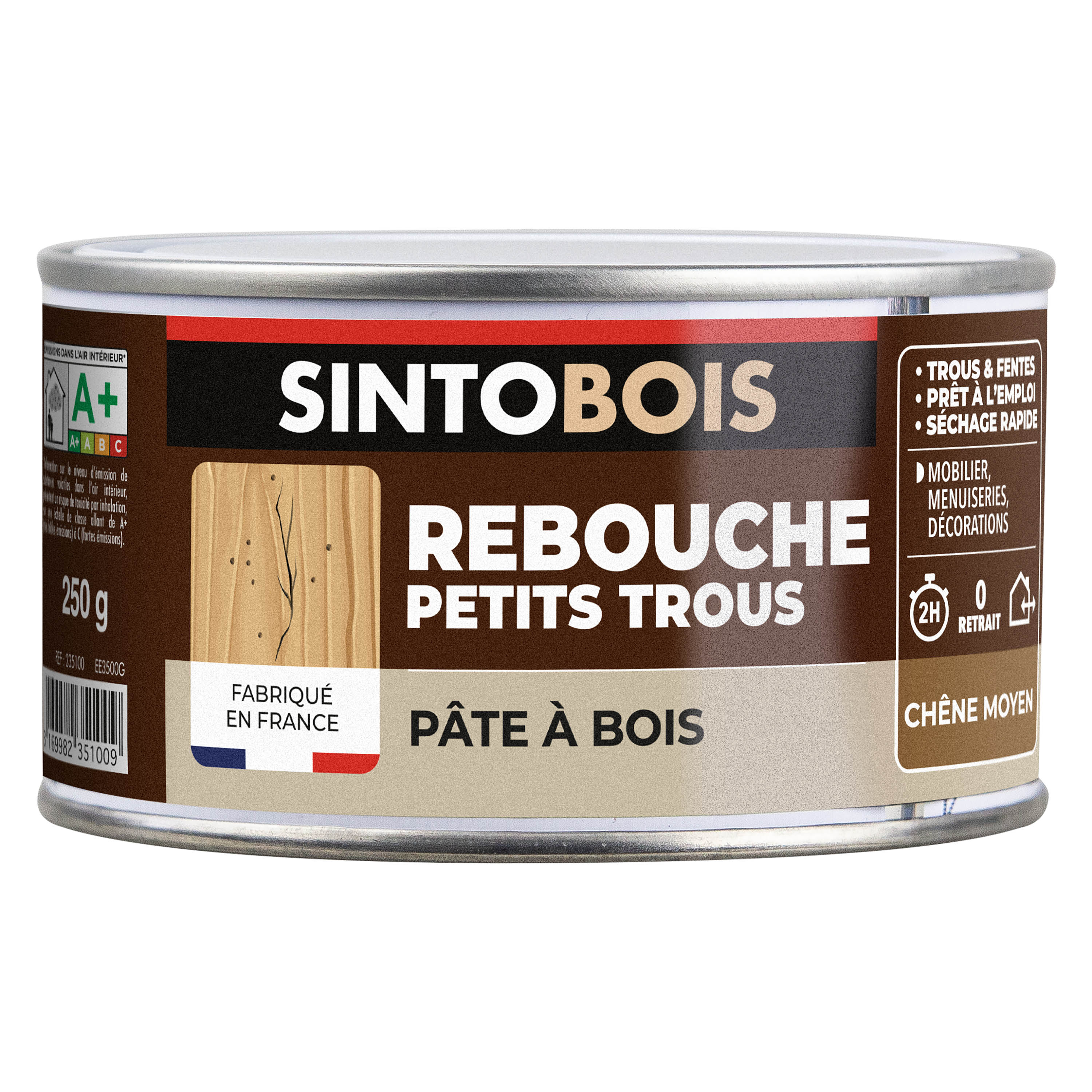 SINTO - Pâte à bois tradition 550ml Chêne clair