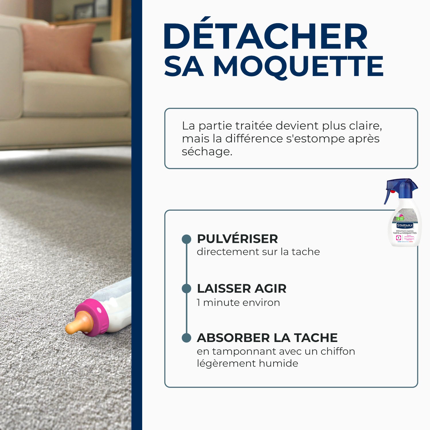 STARWAX - Détachant express pour tapis et moquettes 250ml