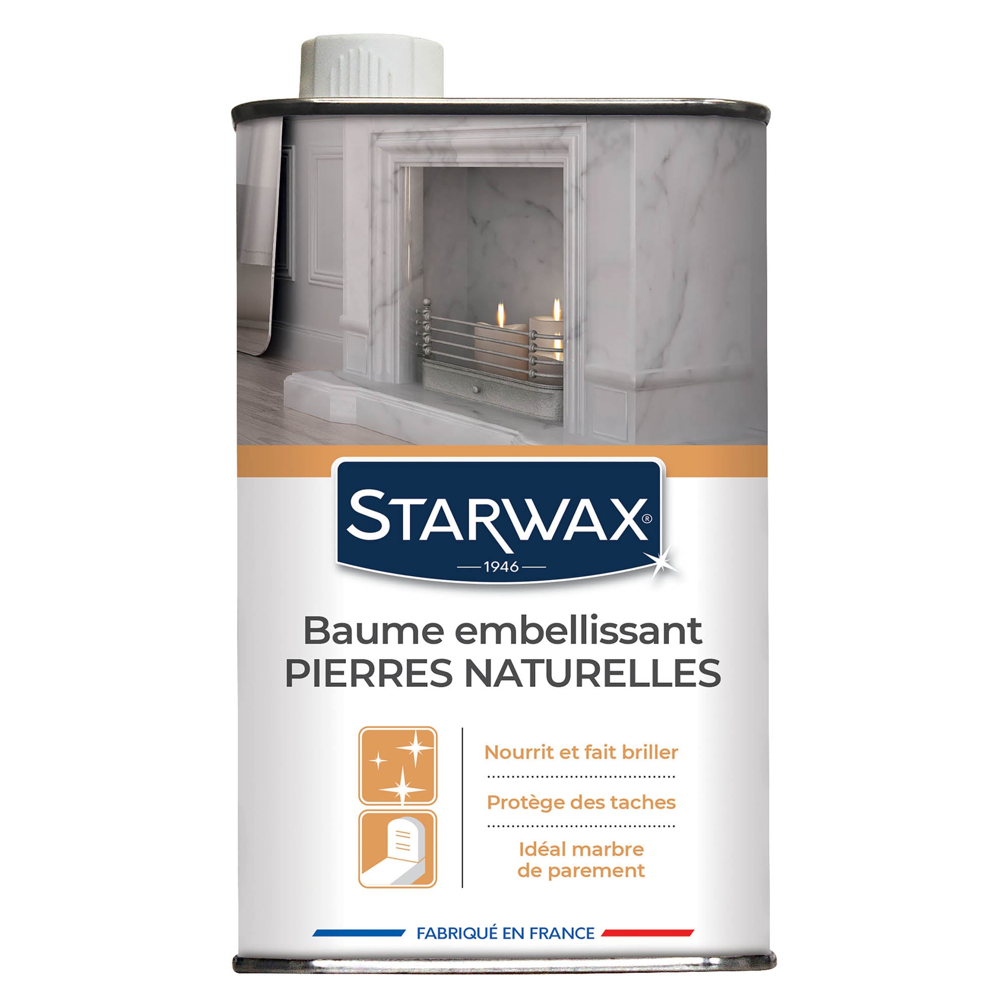 STARWAX - Baume embellissant pour marbre et pierres naturelles 500ml