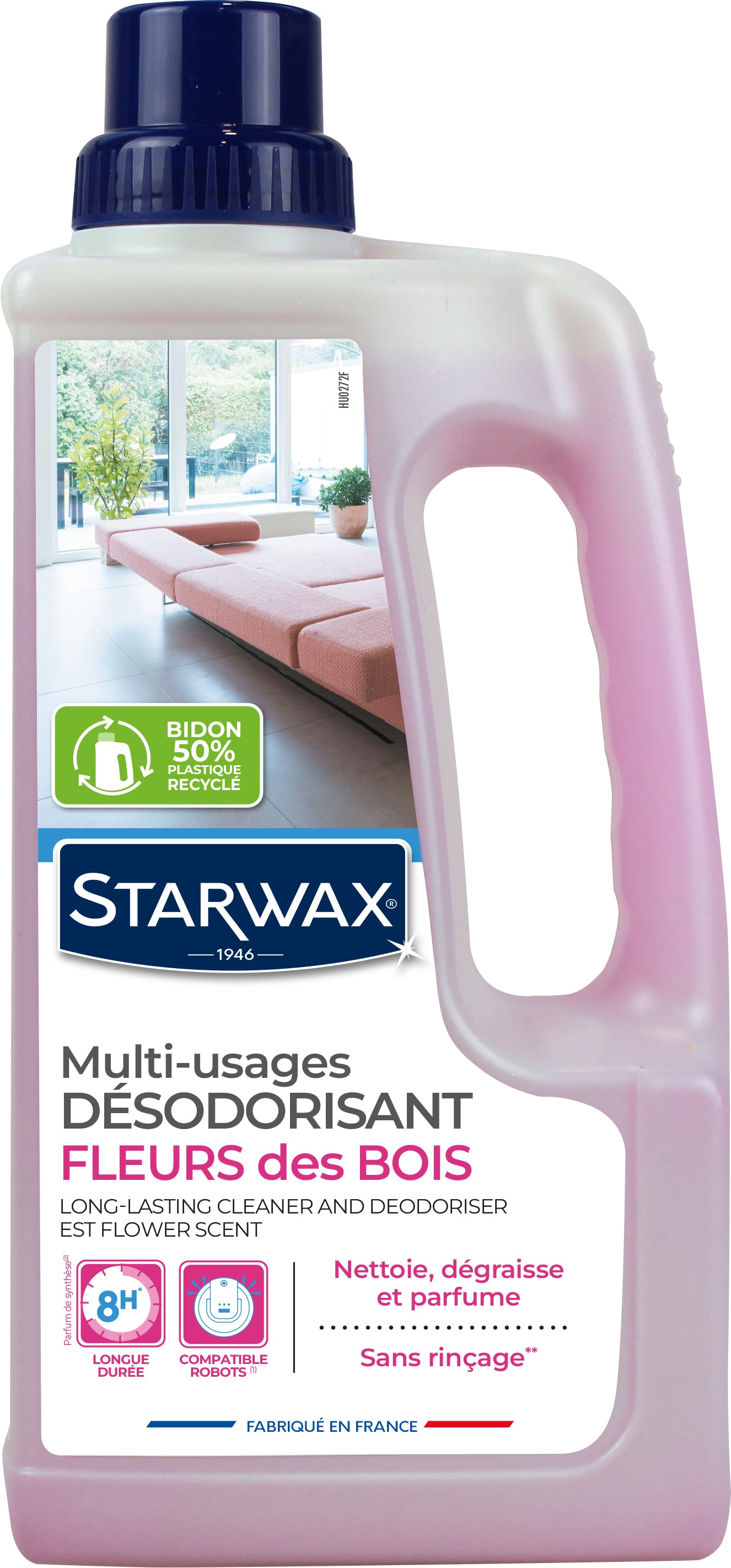 STARWAX - Nettoyant désodorisant longue durée parfum brise marine 1L Parfum brise marine