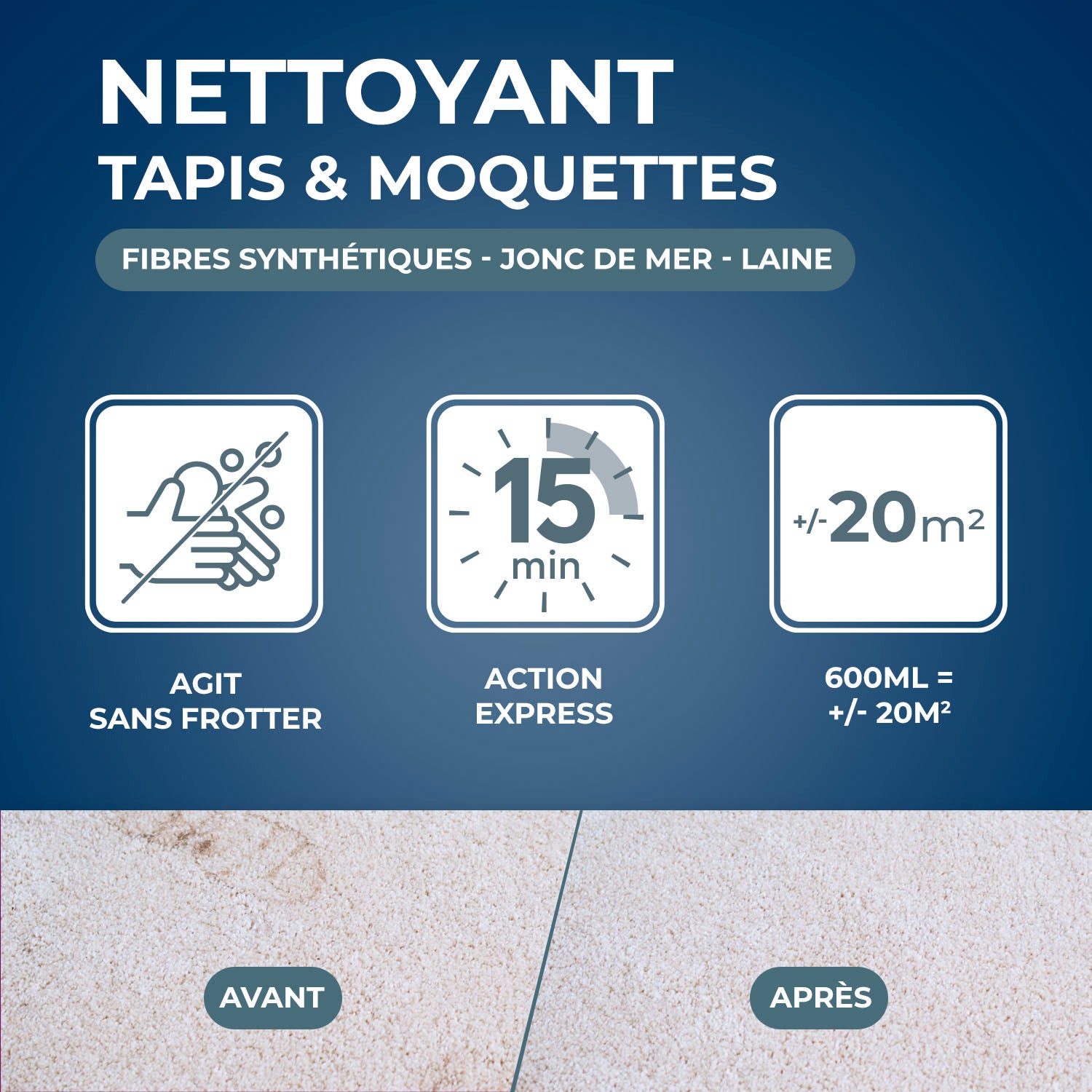 STARWAX - Nettoyant express pour tapis et moquettes
 600ml