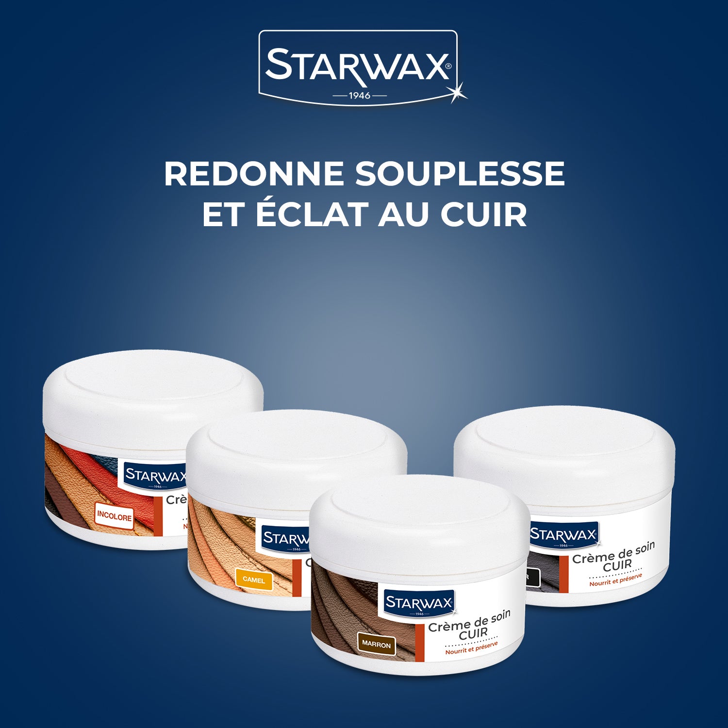 STARWAX - Crème de soin incolore pour cuir 150ml Incolore
