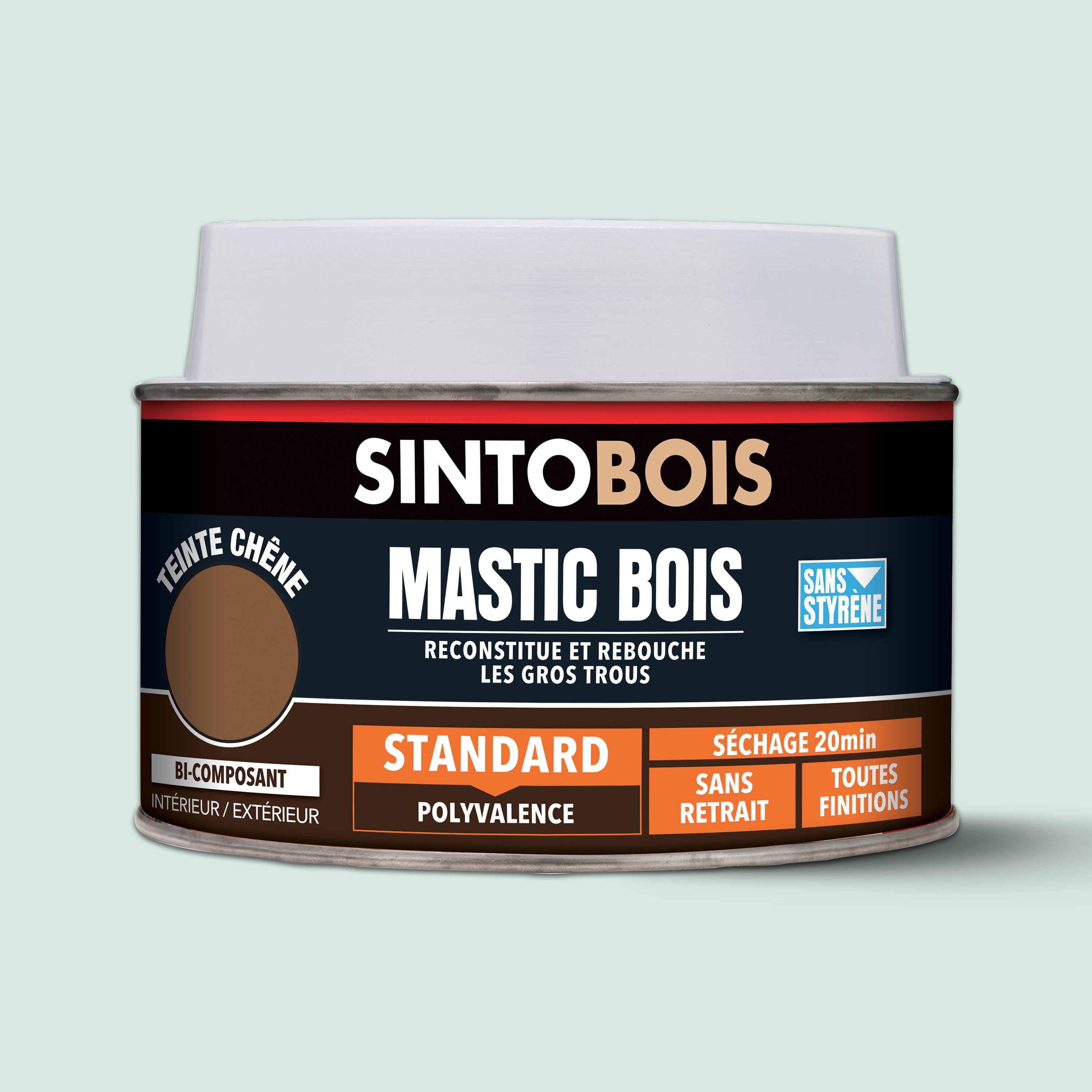 SINTO - Mastic bois standard 1,09kg Chêne