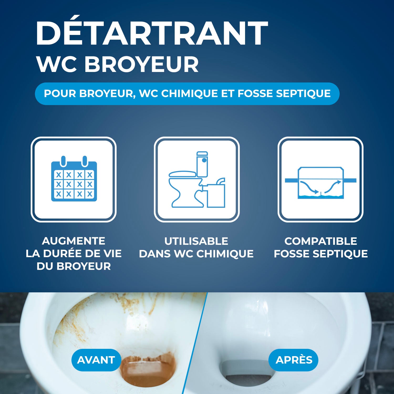 STARWAX - Détartrant pour WC broyeurs
 2L