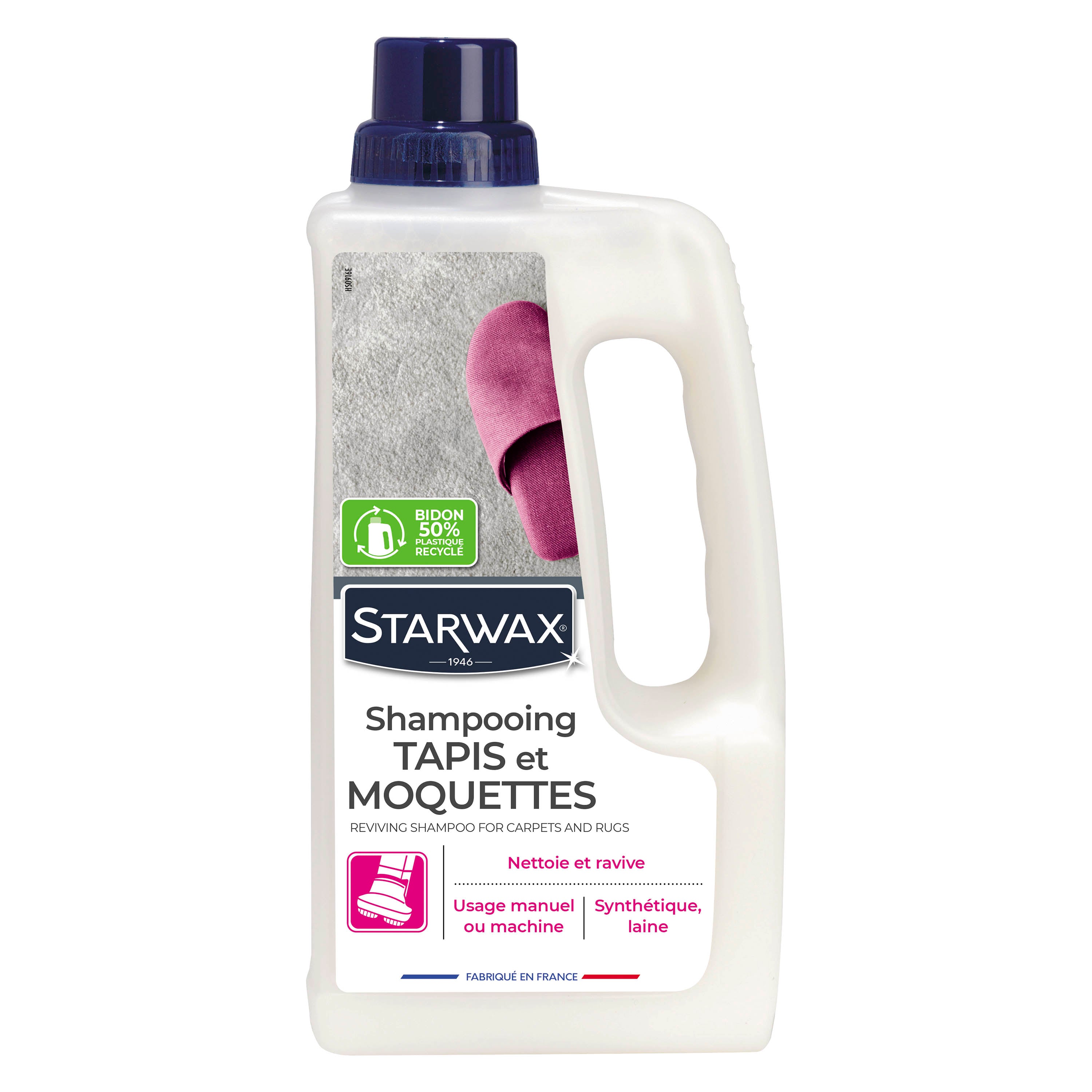 STARWAX - Shampooing raviveur pour tapis et moquettes
 1L