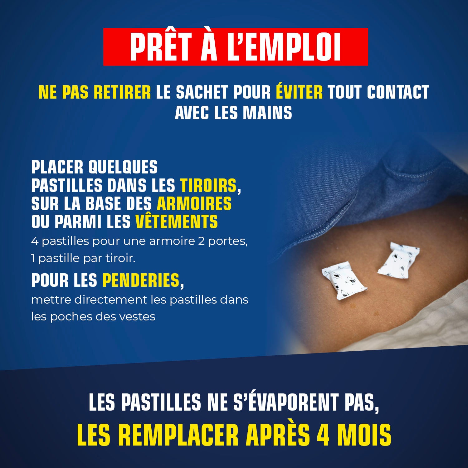 K.PRO - Pastilles mites des vêtements
 X20