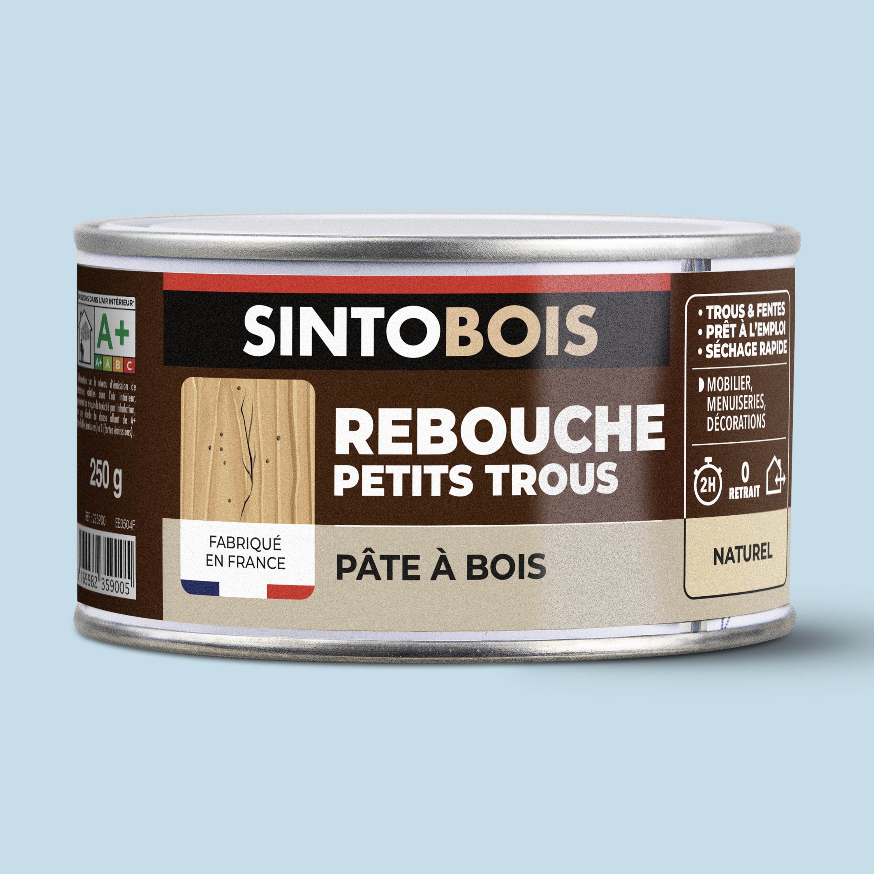 SINTO - Pâte à bois tradition 550ml Chêne clair