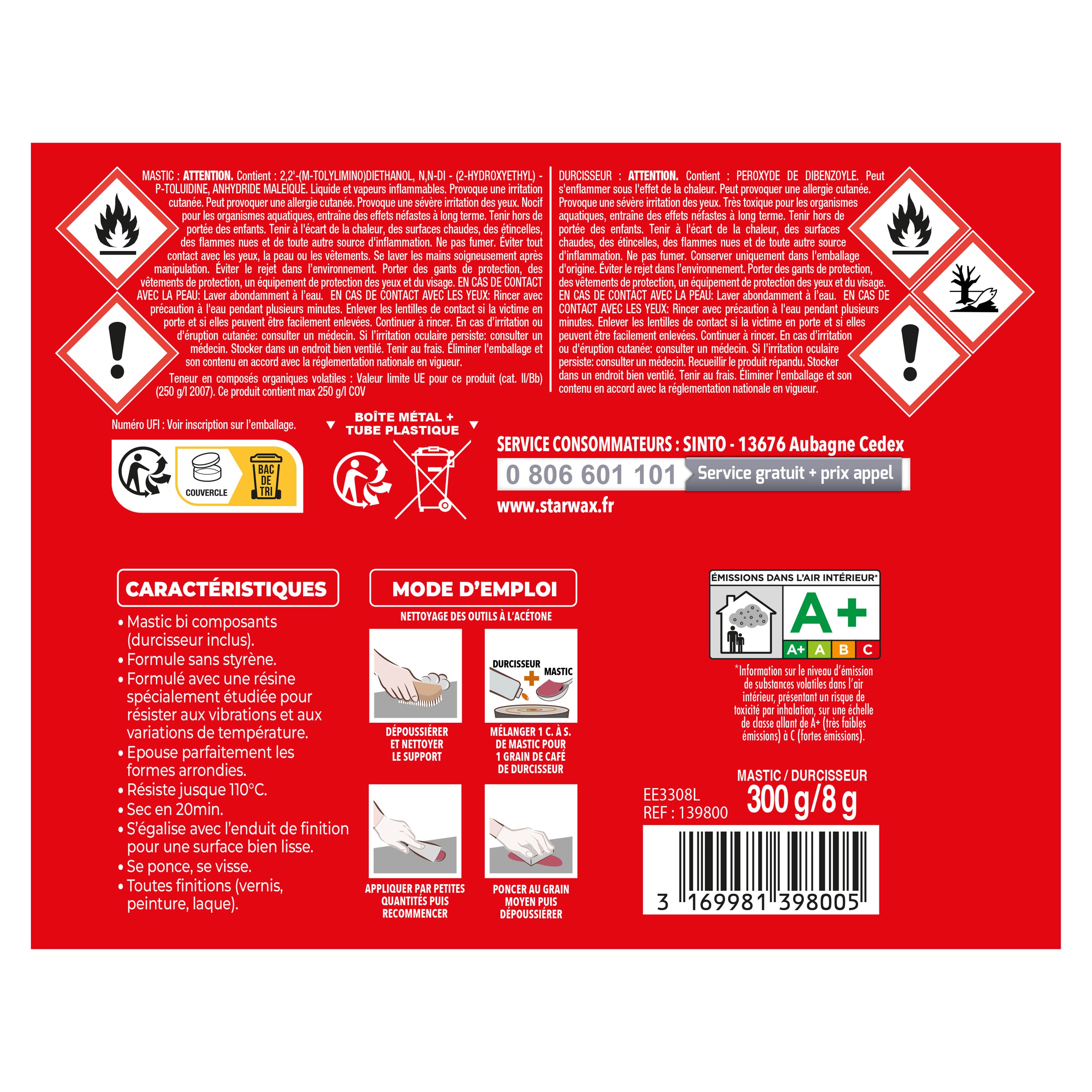 SINTO - Répare métal souple 170ml