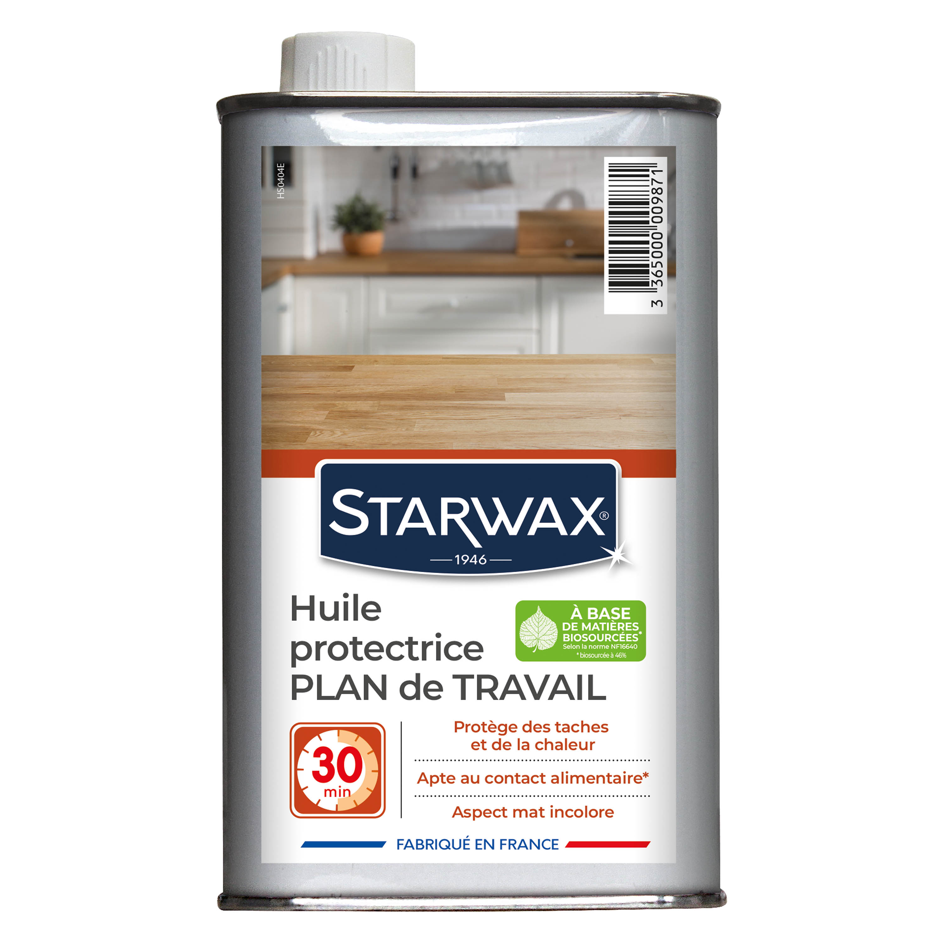 STARWAX - Huile protectrice pour plan de travail en bois huilé
 500ml
