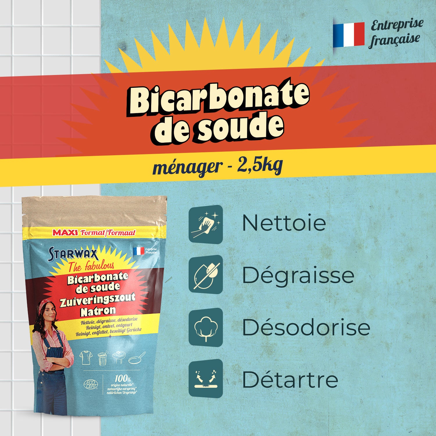 STARWAX FABULOUS - Bicarbonate de soude 500g