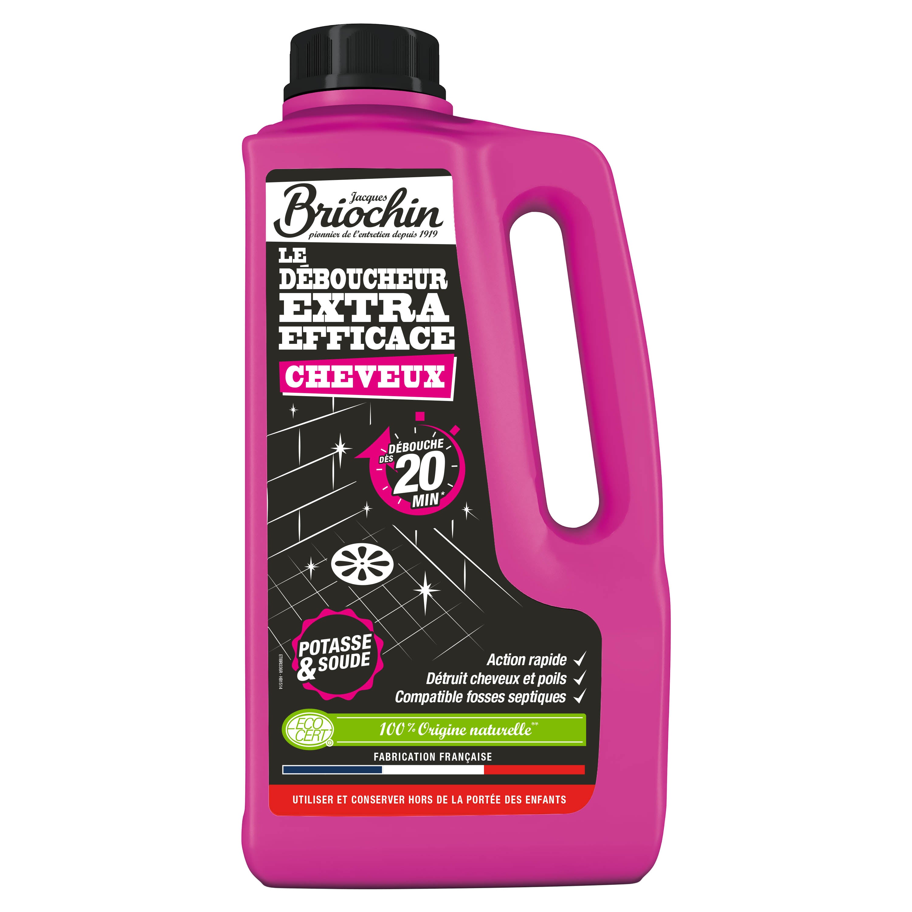 JACQUES BRIOCHIN - Le déboucheur extra efficace cheveux 900ml Sans parfum