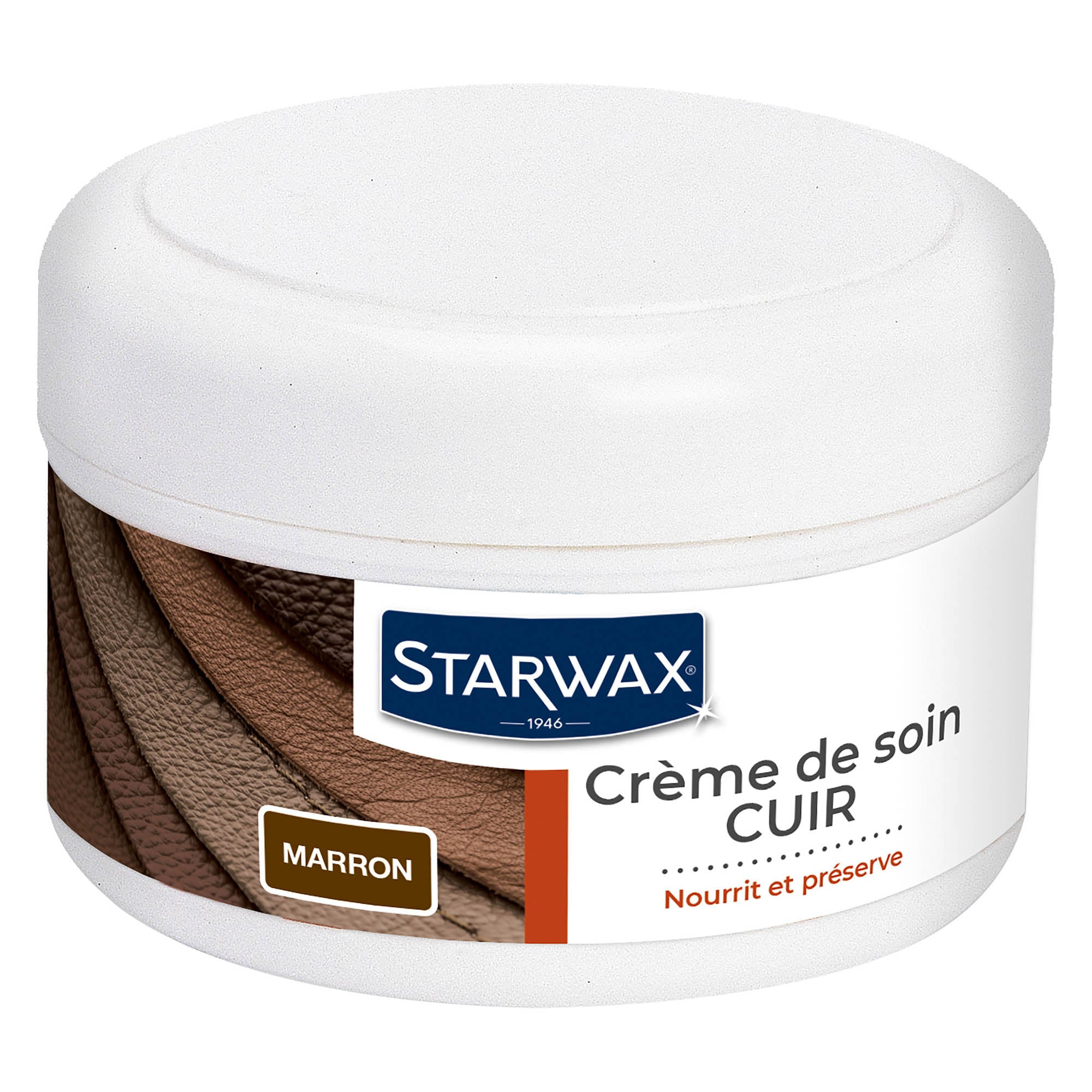 STARWAX - Crème de soin pour cuirs colorés 150ml Camel
