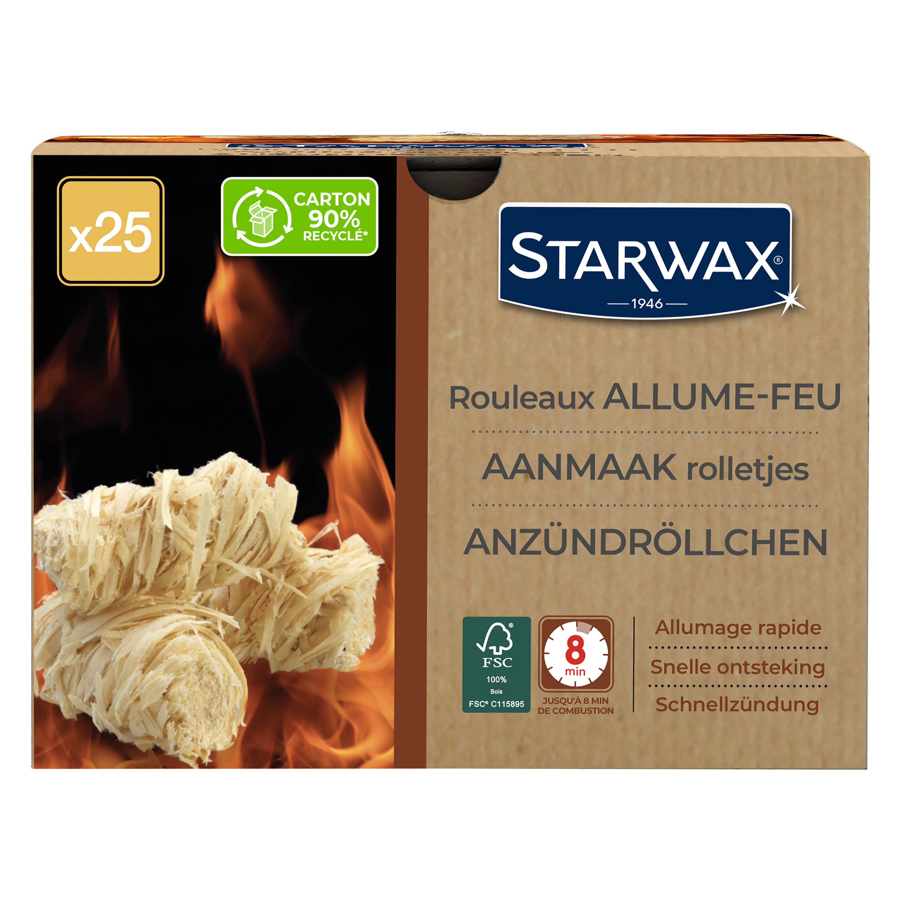 STARWAX - Rouleaux allume feu FSC® X50