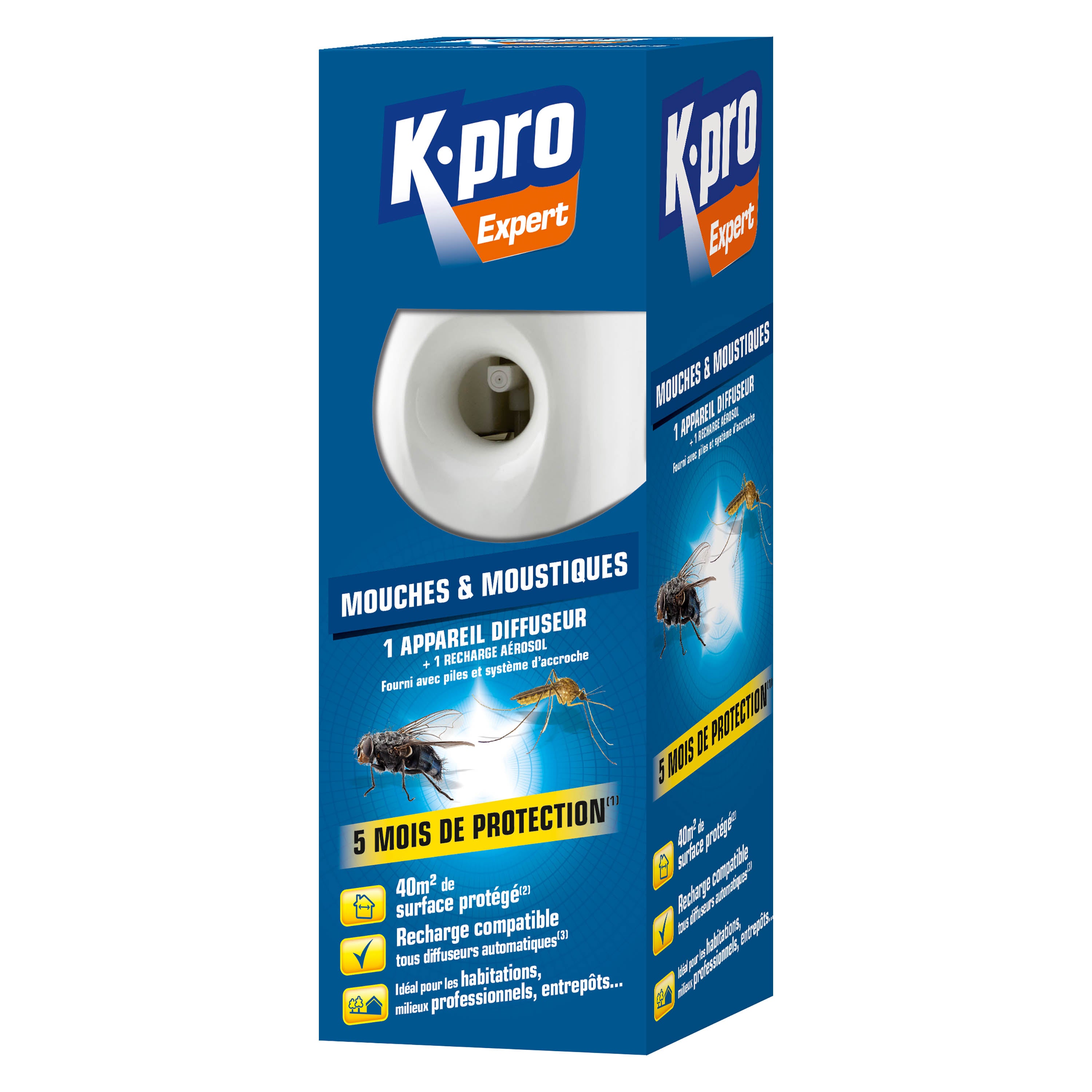 K.PRO - Diffuseur automatique contre les mouches et moustiques
 250ml