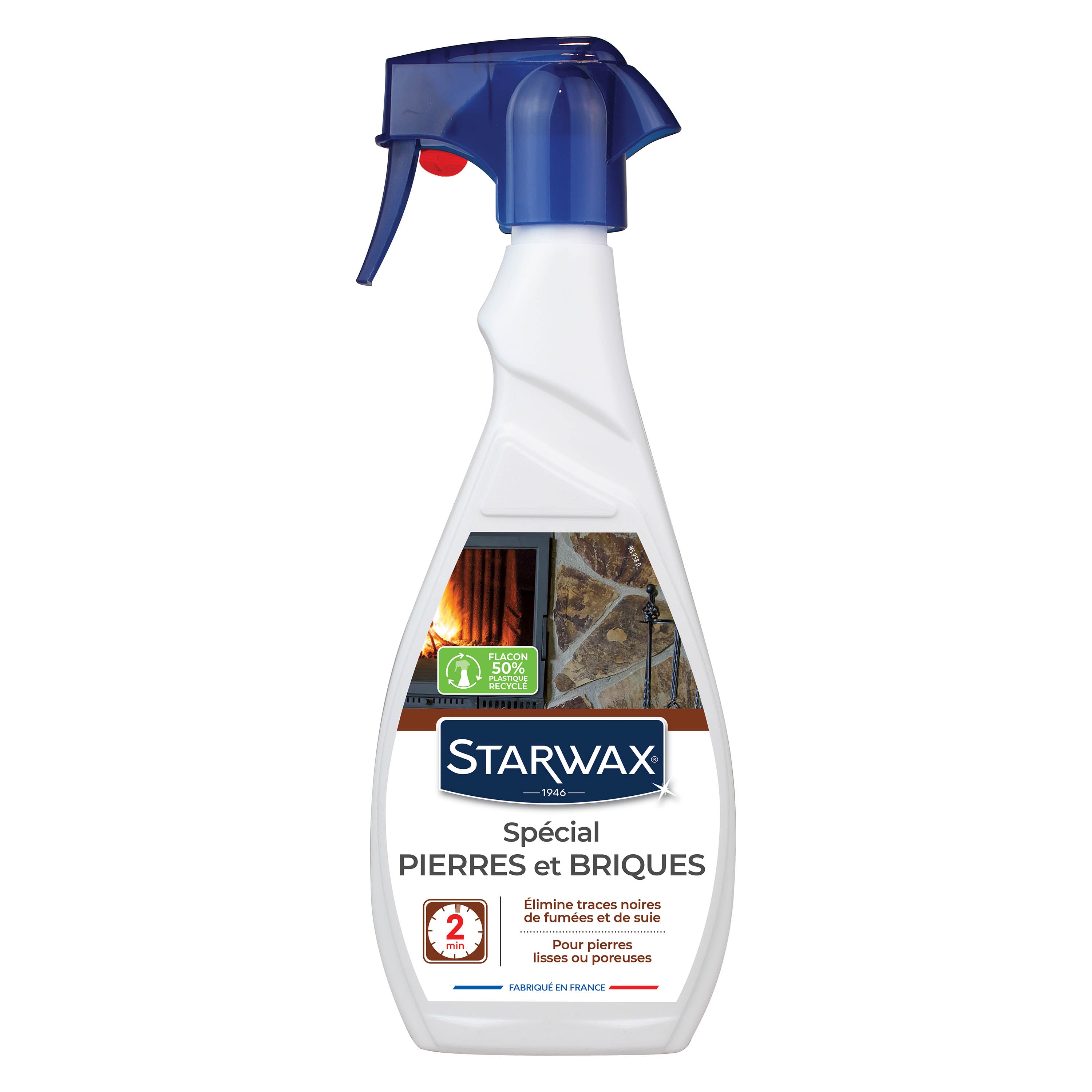 STARWAX - Nettoyant pierres et briques pour cheminée 500ml