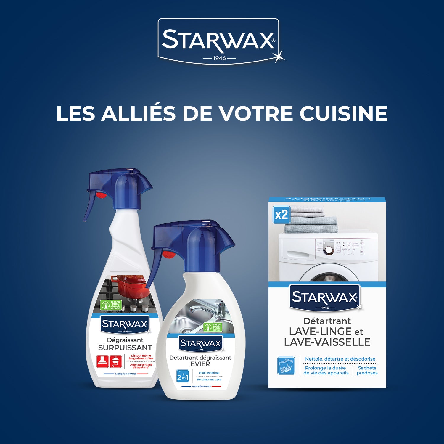 STARWAX - Détartrant dégraissant pour évier 250ml