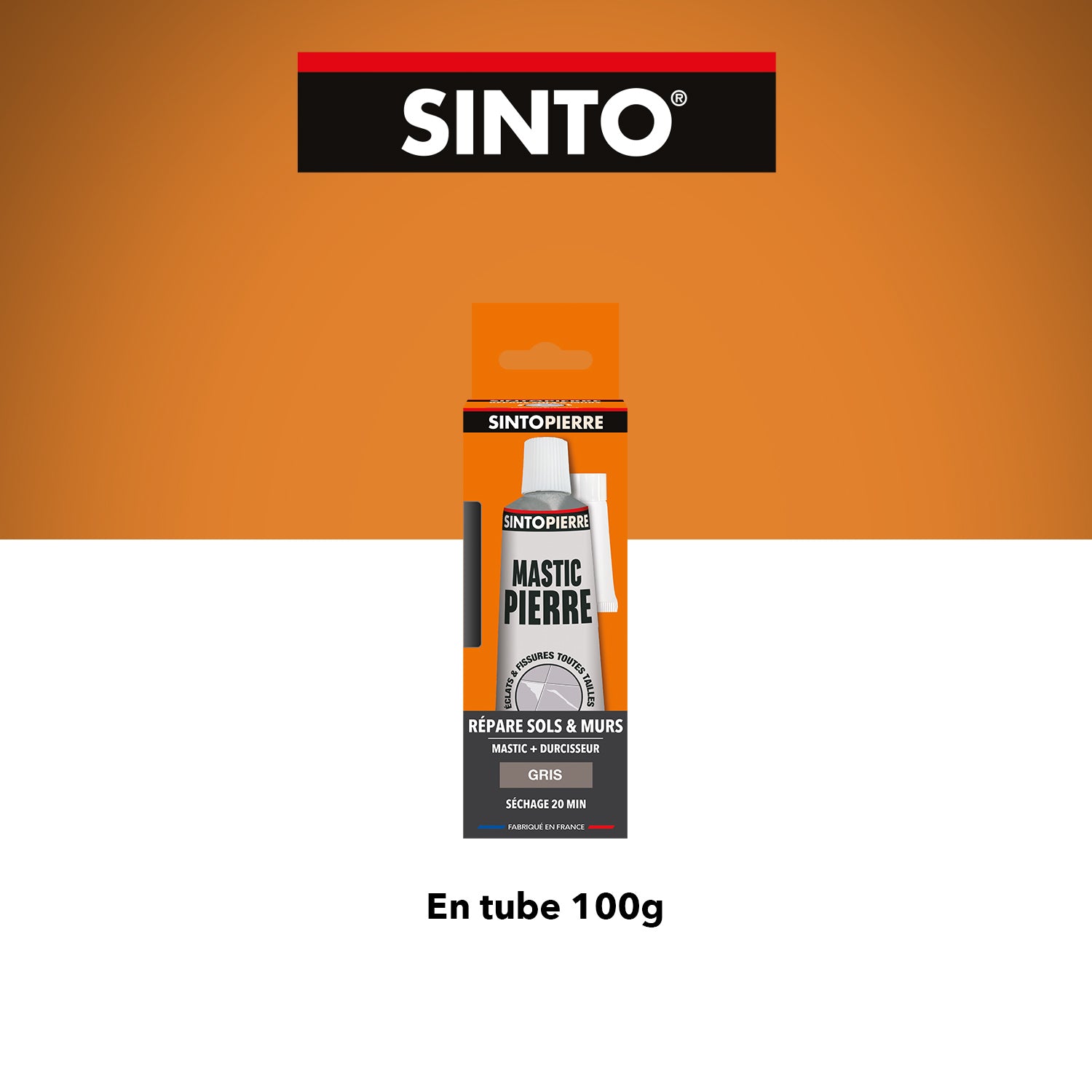 SINTO - Répare sols et murs gris (ardoise, marbre, pierre bleue, béton ciré) 280g Gris