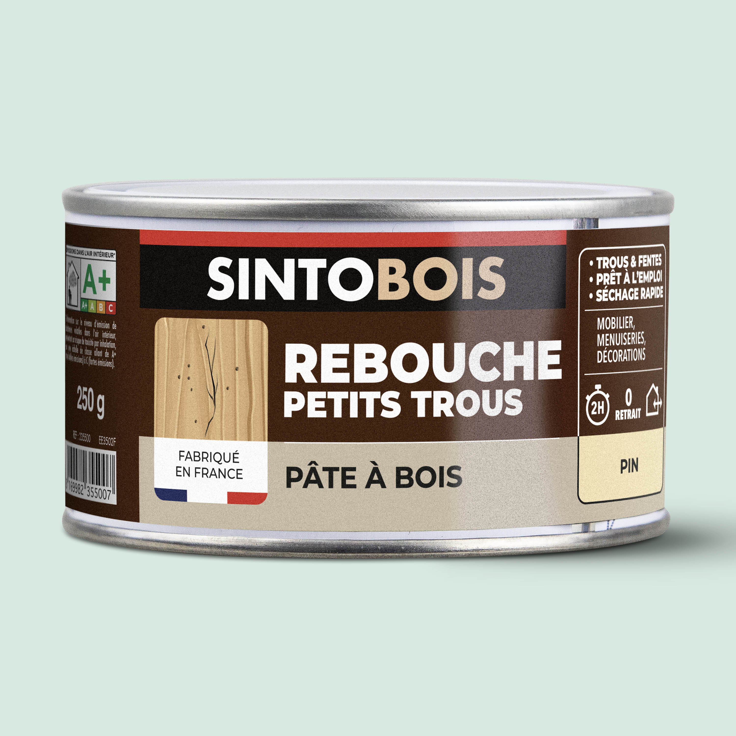 SINTO - Pâte à bois tradition 550ml Chêne clair