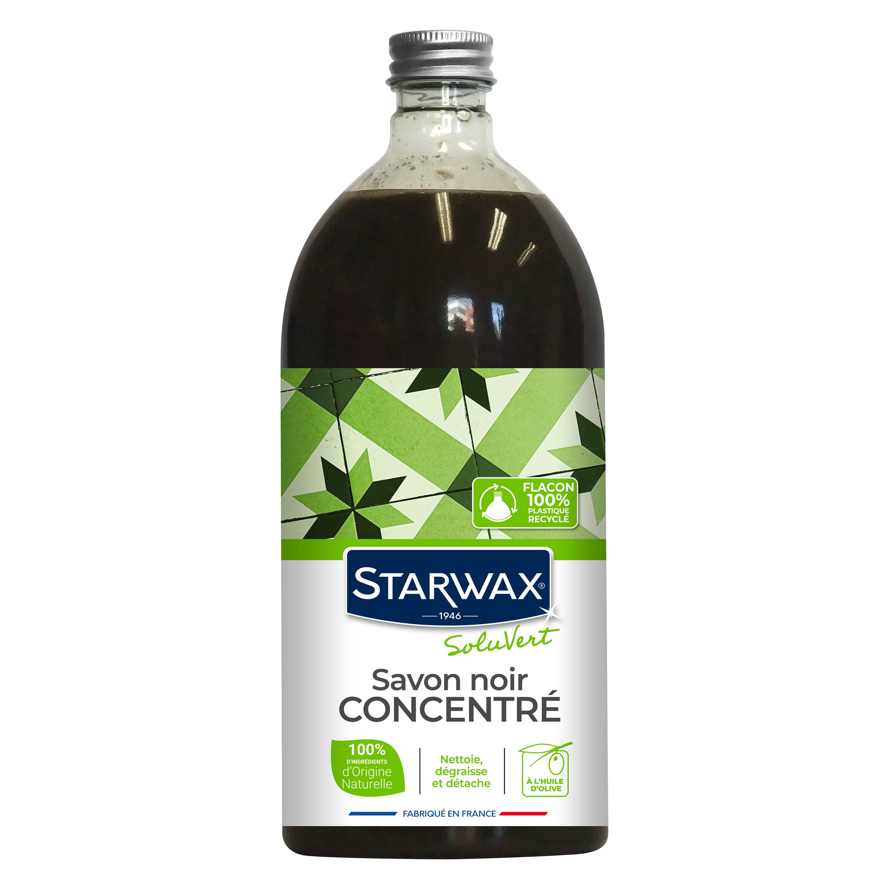 STARWAX SOLUVERT - Savon noir concentré à l'huile d'olive 1L