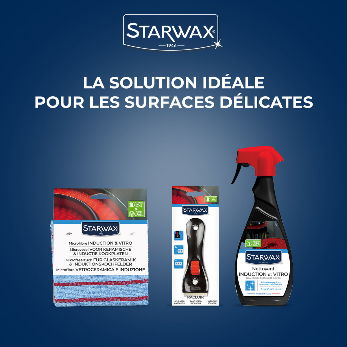 STARWAX - Nettoyant quotidien pour vitrocéramique et induction 500ml
