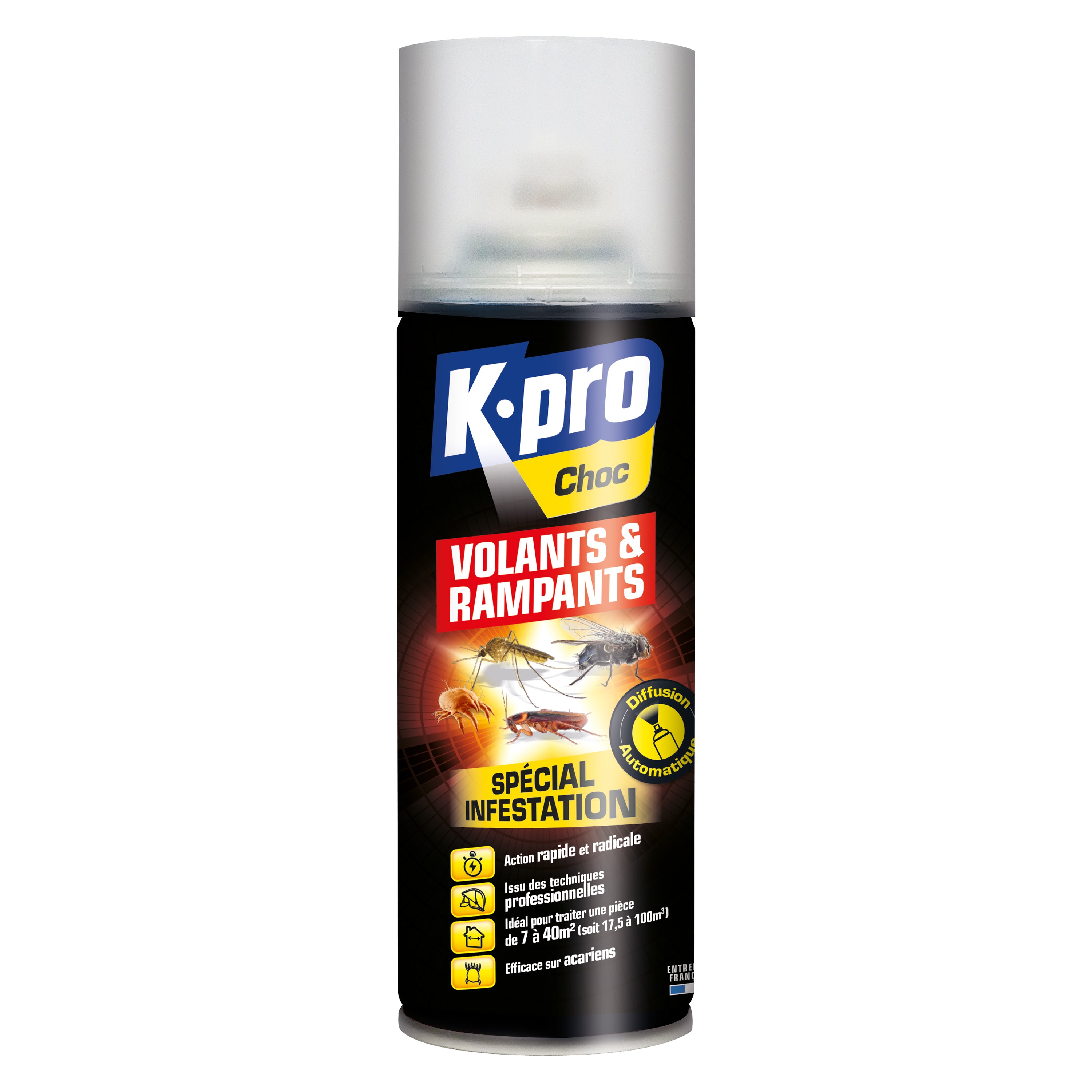 K.PRO - Aérosol diffusion automatique tous insectes
 200ml